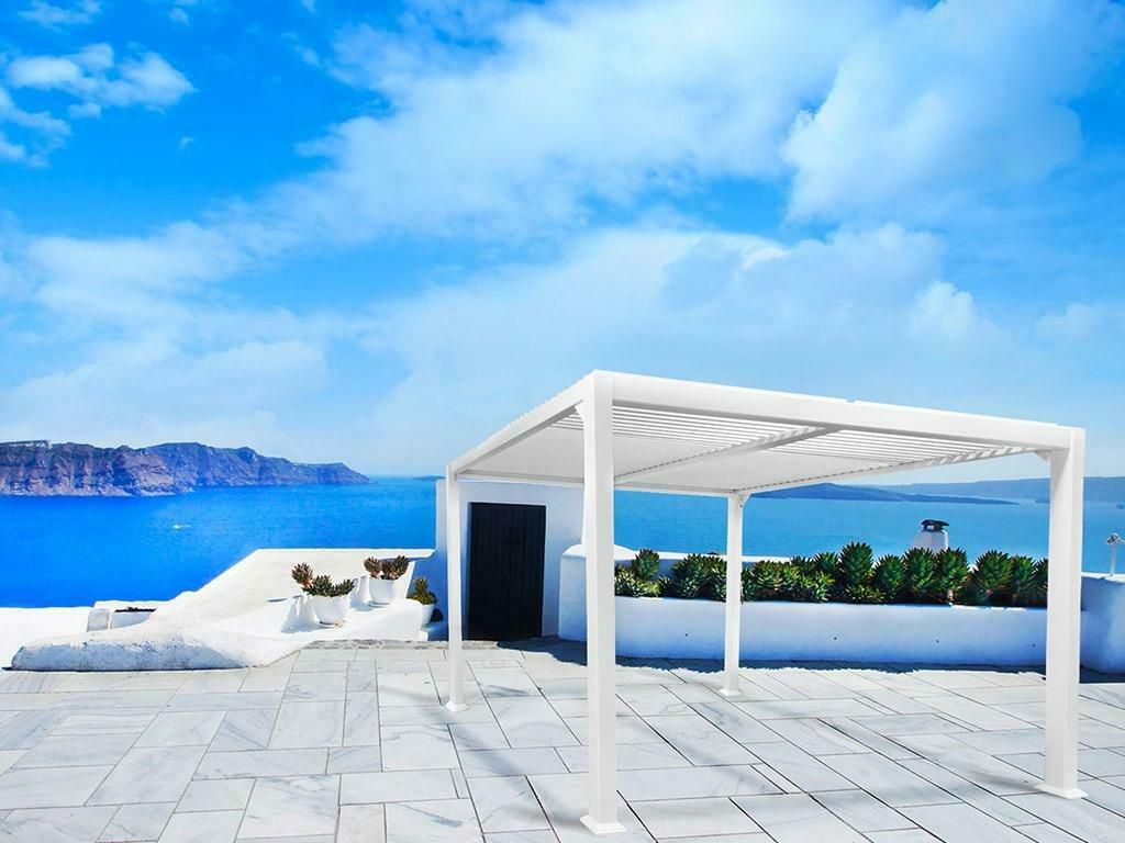 Alu Maranza Gazebo-Overkapping White Mat