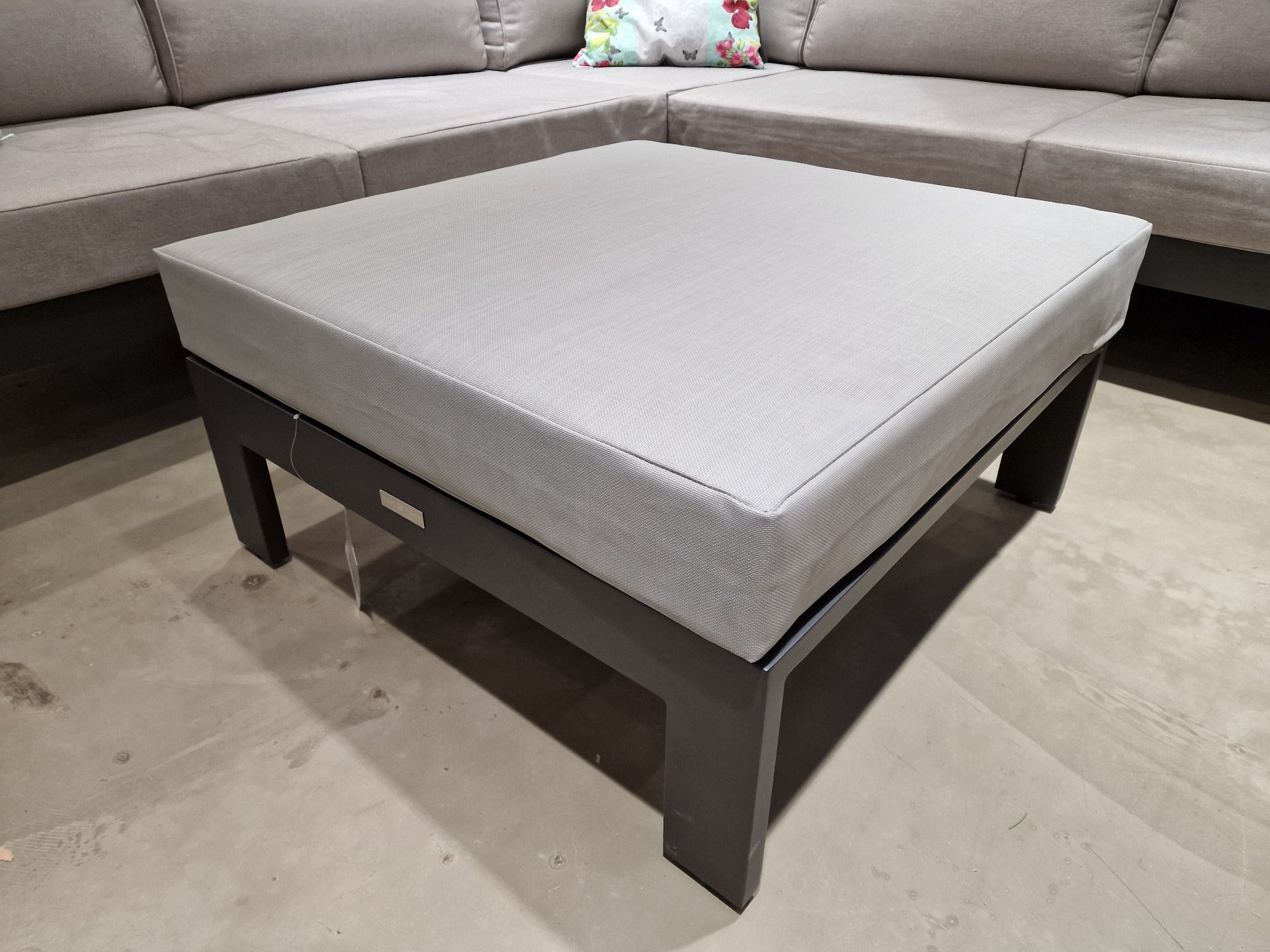 Lounge Set Bellagio Charcoal Mat - Licht Grijze Kussens