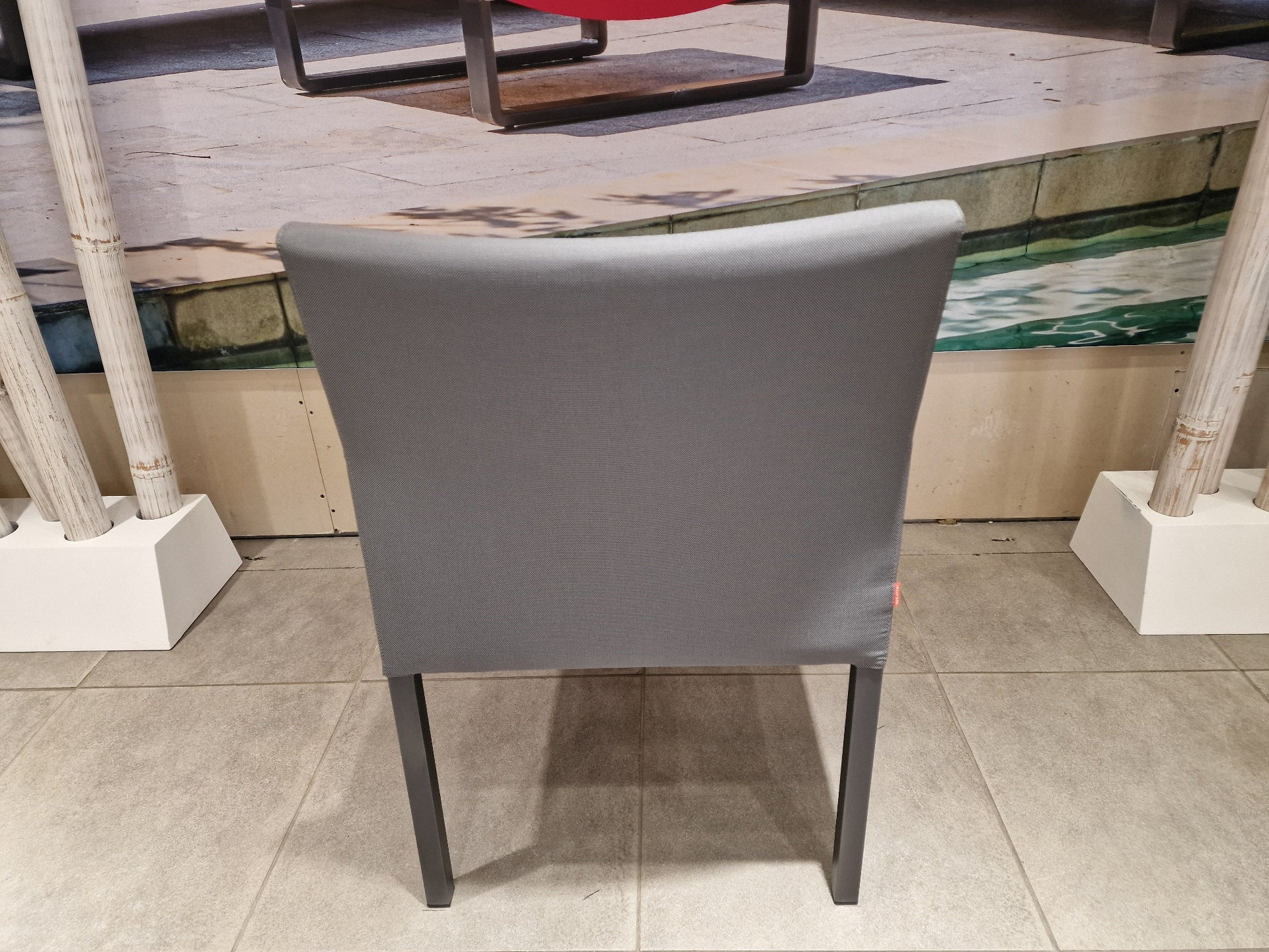 Antas Armstoel Alu Royal Grey Matt - met Black/Grey Sens + Antraciet kussen