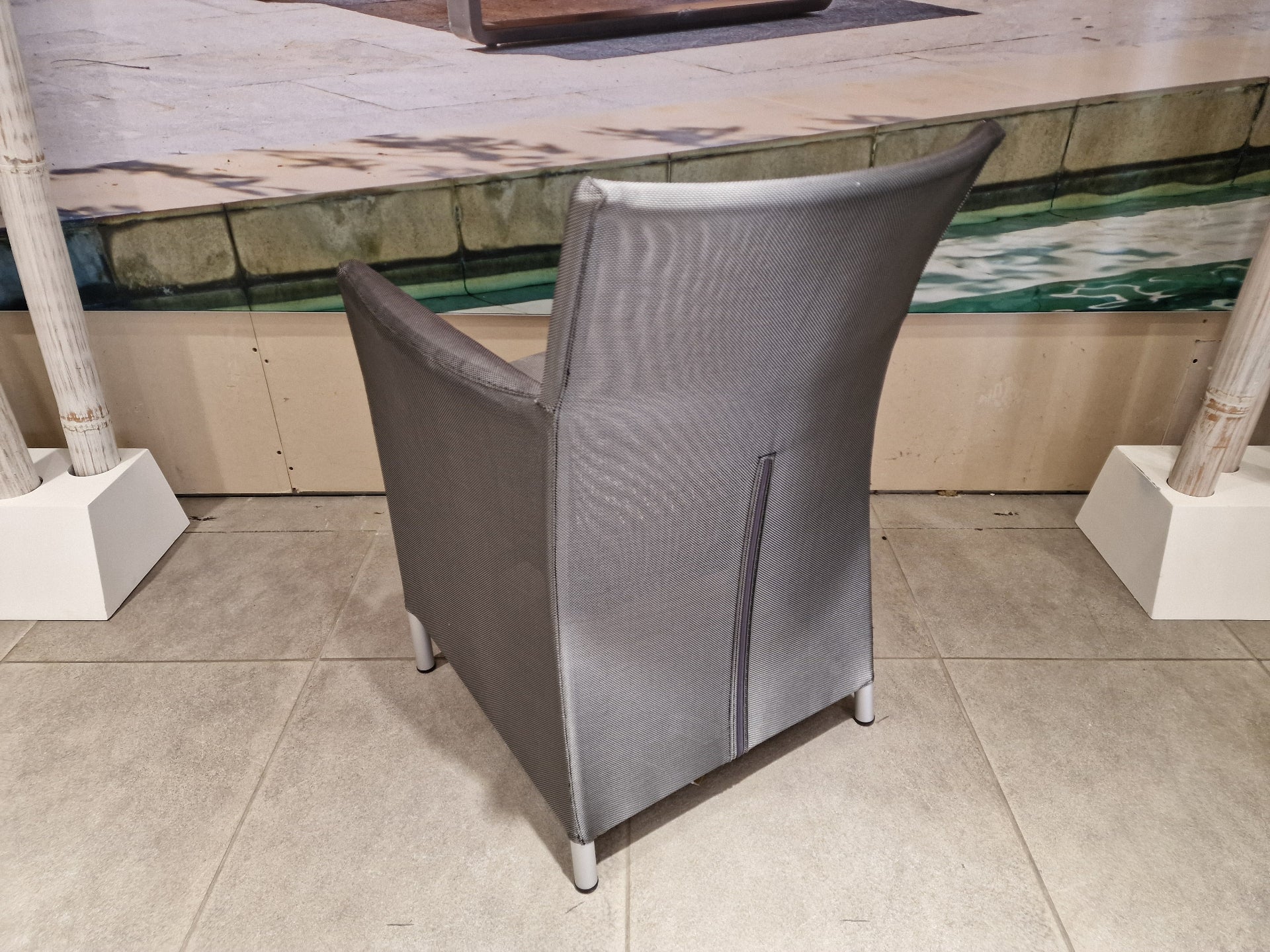 Textilene Zetel Oslo Bekleding Silver Grey Alu Frame Met Armleuning