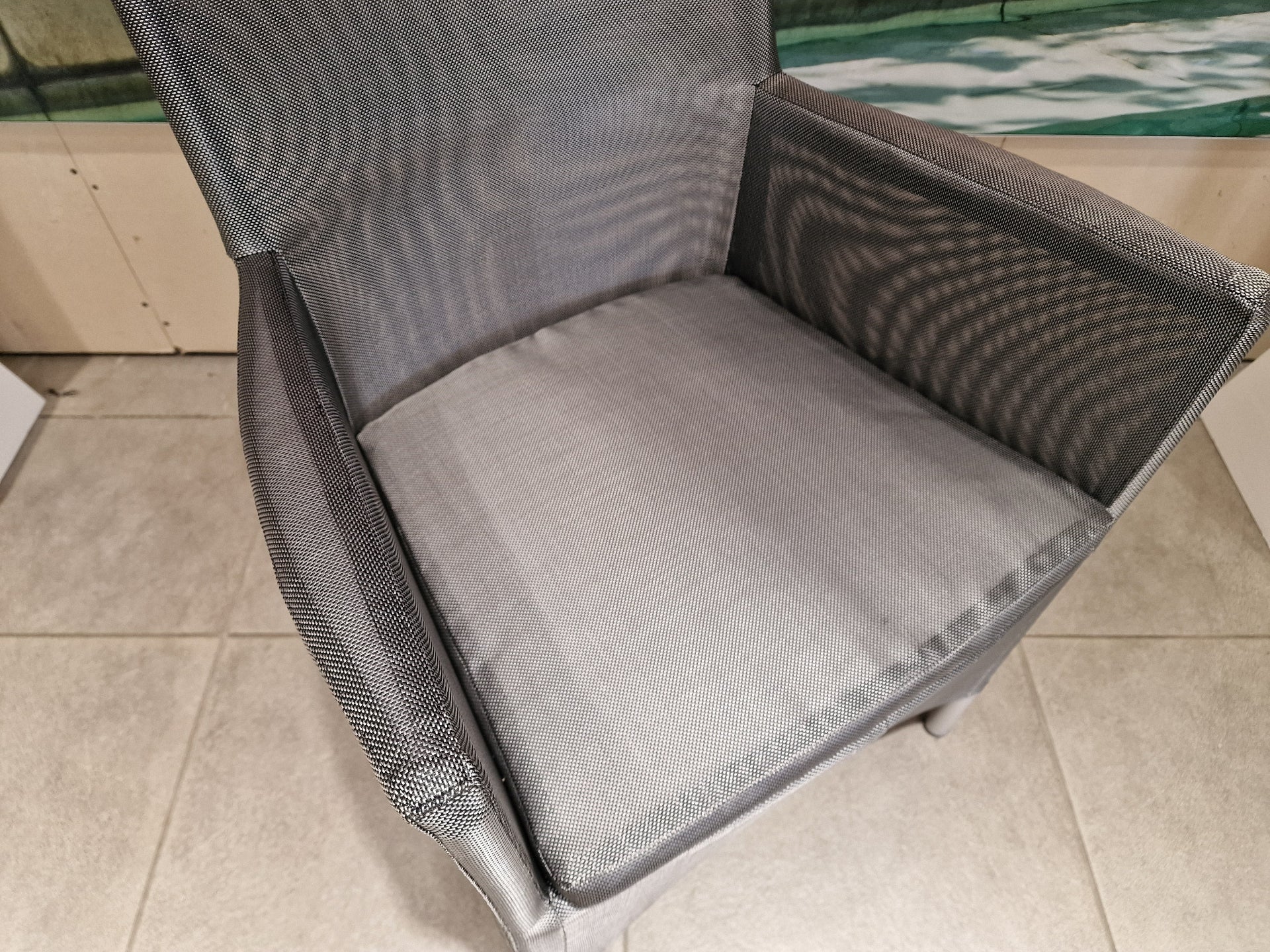 Textilene Zetel Oslo Bekleding Silver Grey Alu Frame Met Armleuning