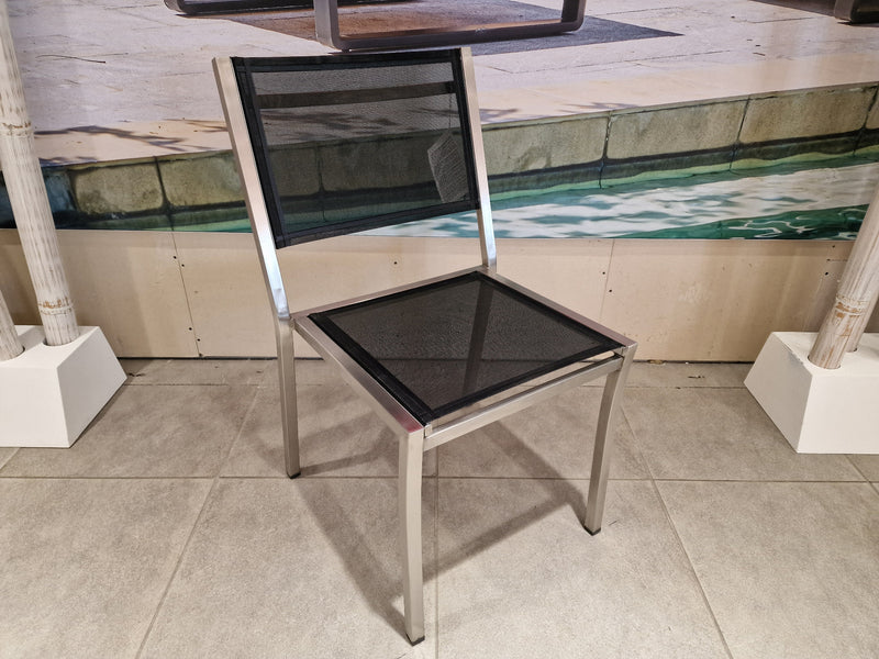 Tuinstoel Nexxt Kings Inox Stapelstoel Zonder Arm Textileen Zwaar Frame