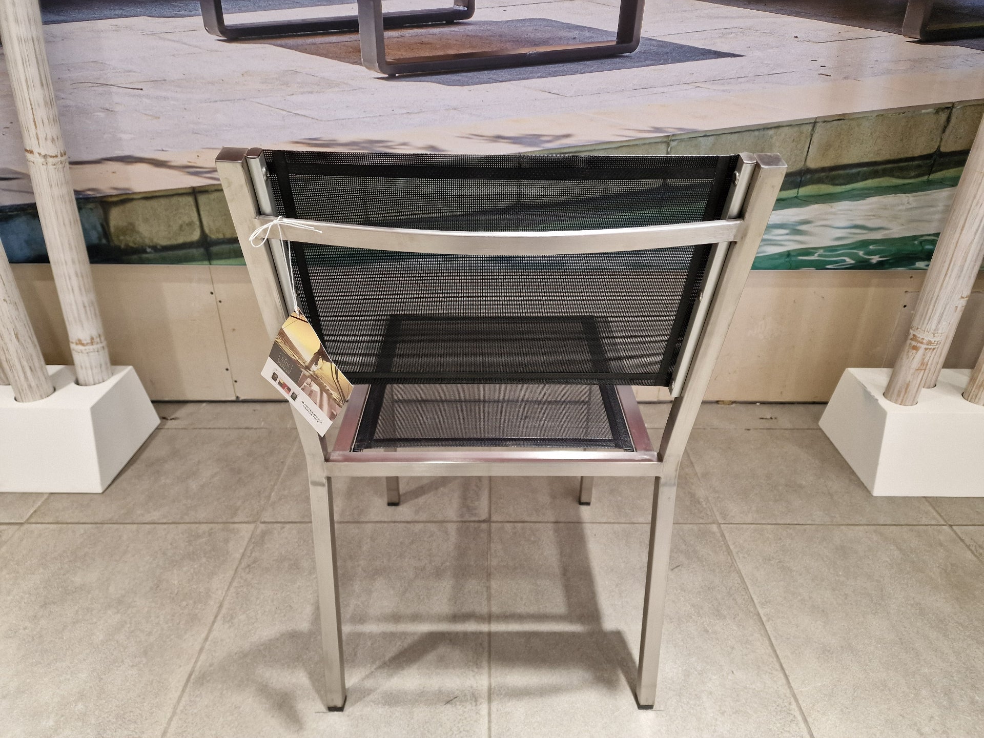 Tuinstoel Nexxt Kings Inox Stapelstoel Zonder Arm Textileen Zwaar Frame