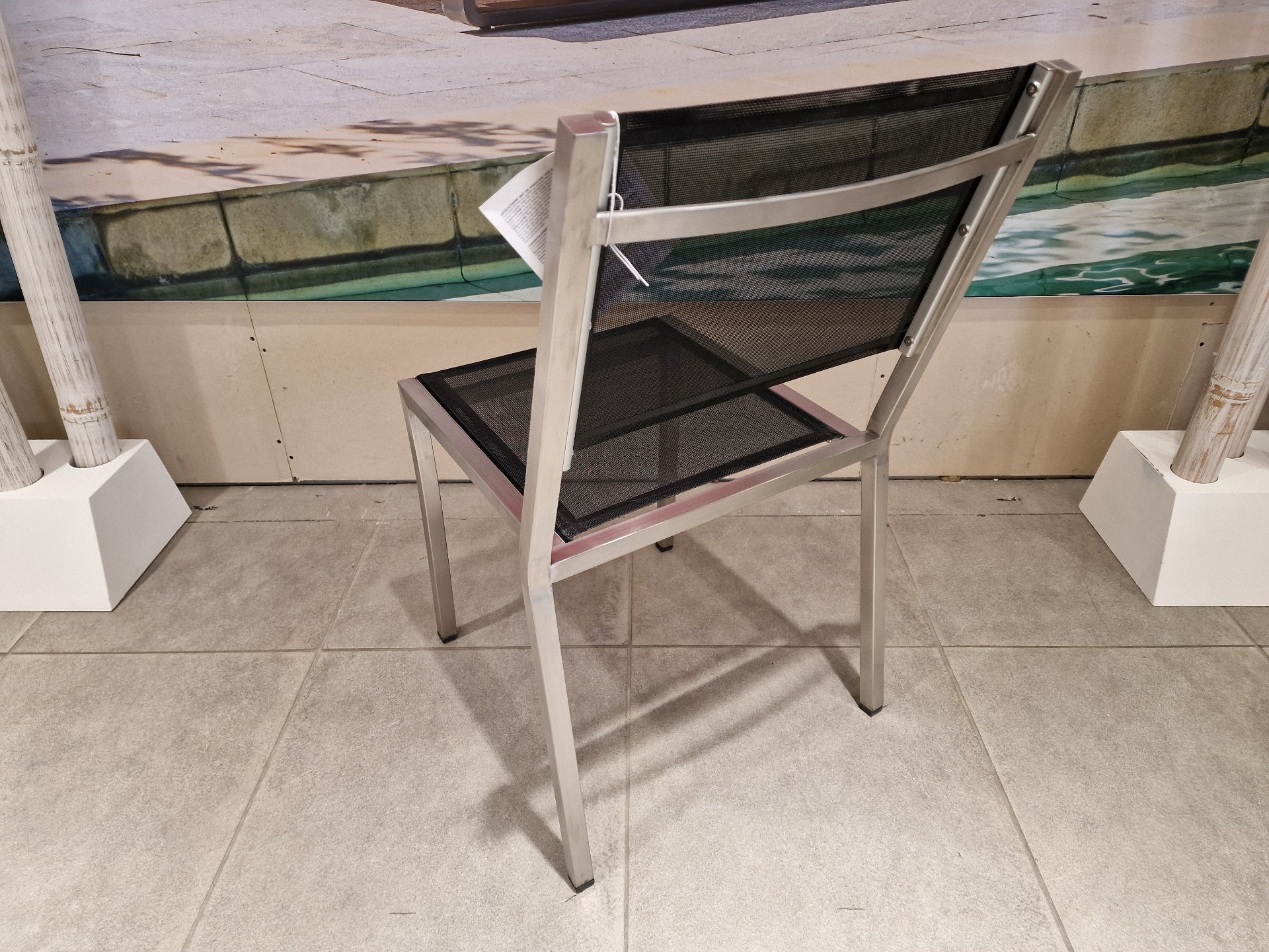 Tuinstoel Nexxt Kings Inox Stapelstoel Zonder Arm Textileen Zwaar Frame