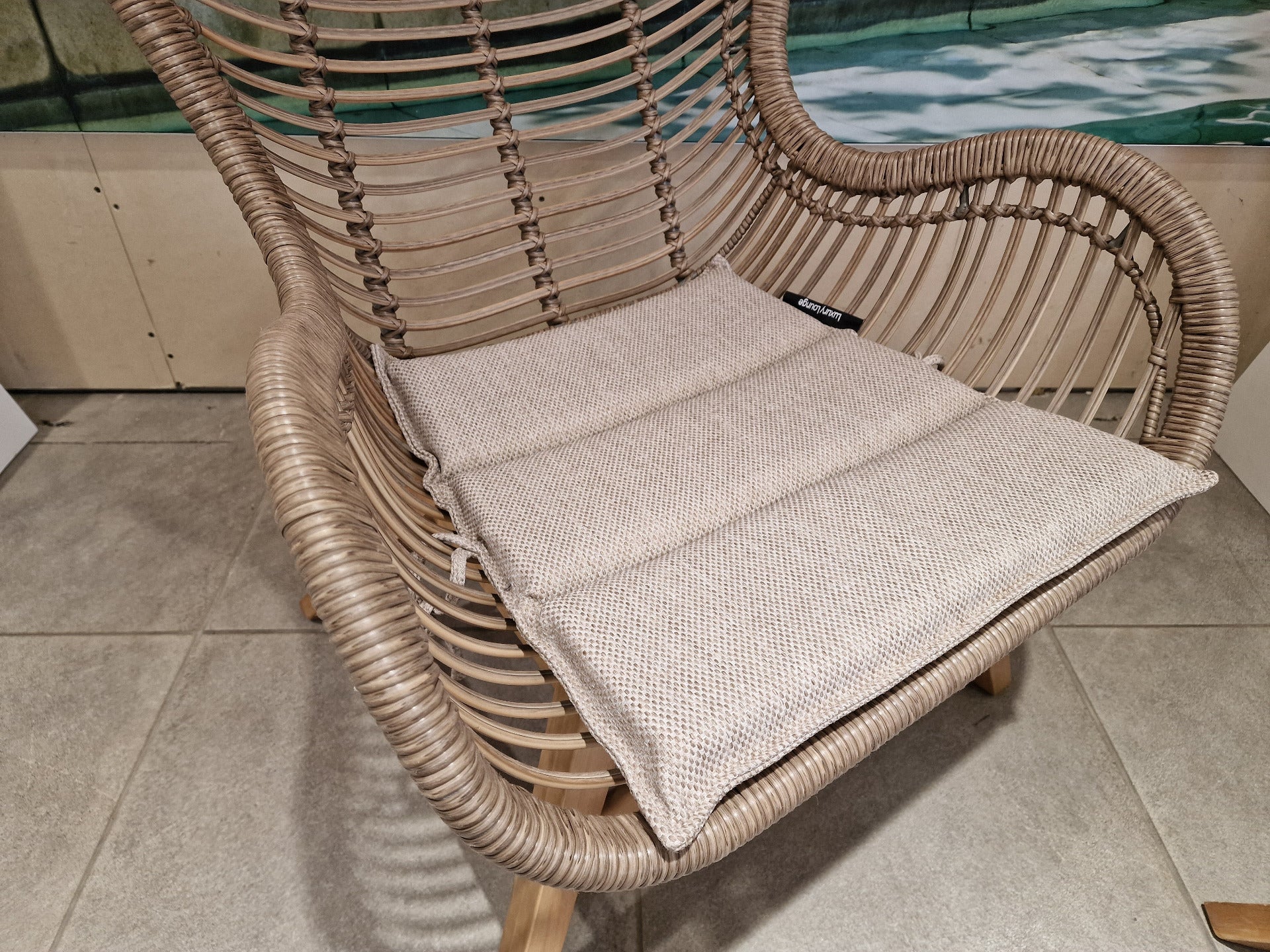 Wicker Lounge Alisson Relax Set Stoel + Voetenbank
