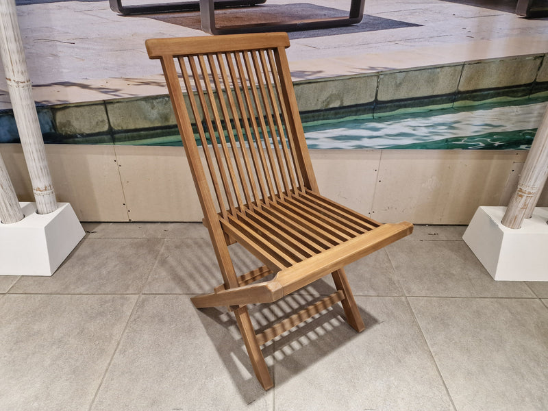 Tuinstoel Classic Vouwstoel Waterbased Natural 47 x 61 x H90 cm - Exceller