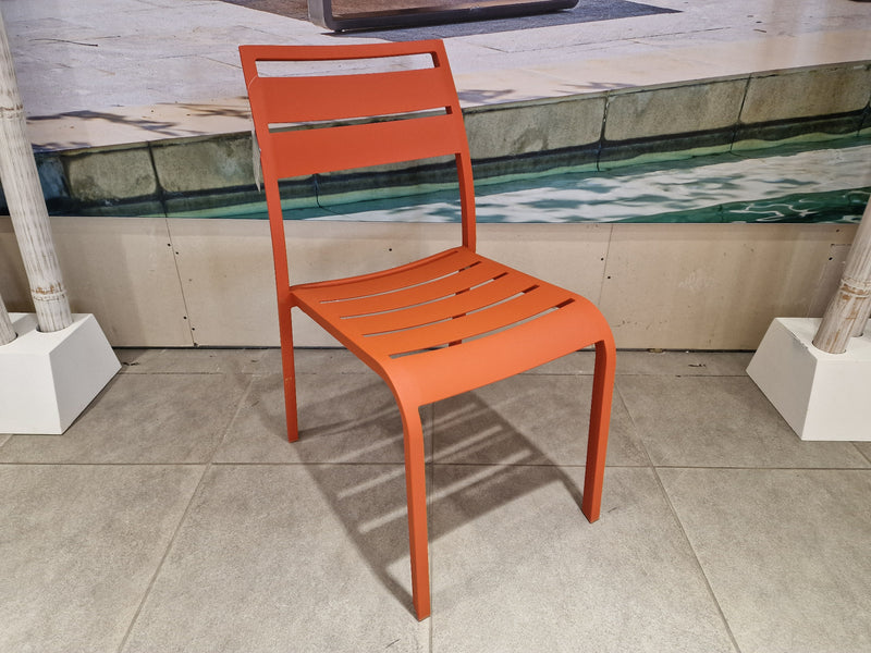 Alu Stapelstoel Nice Slat Orange Mat