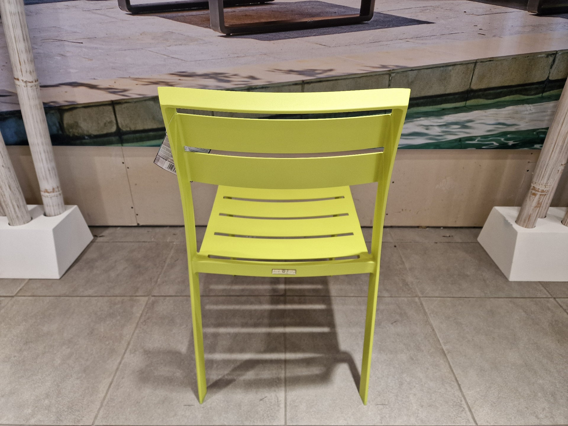 Alu Stapelstoel Nice Slat Green Mat