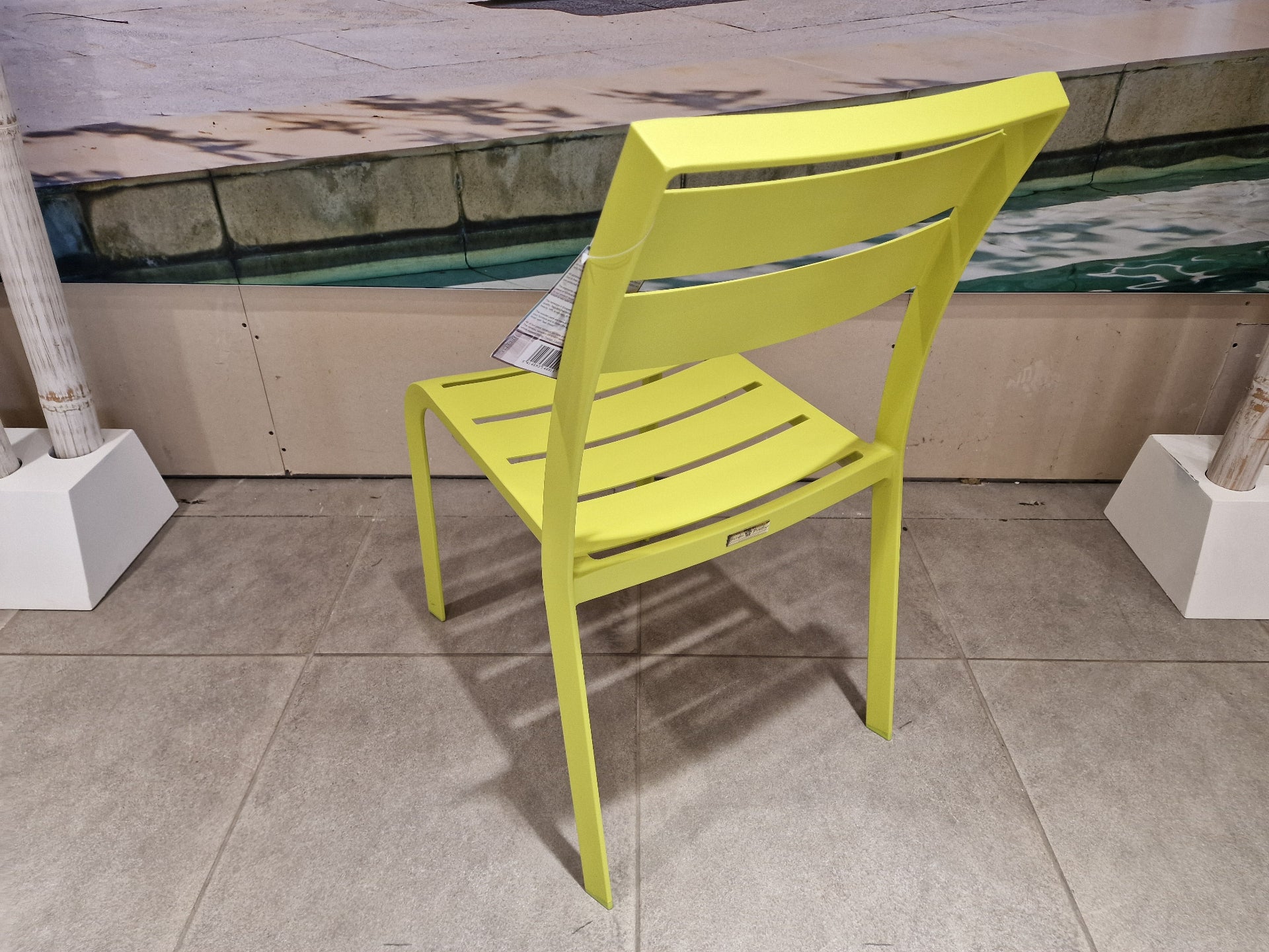 Alu Stapelstoel Nice Slat Green Mat