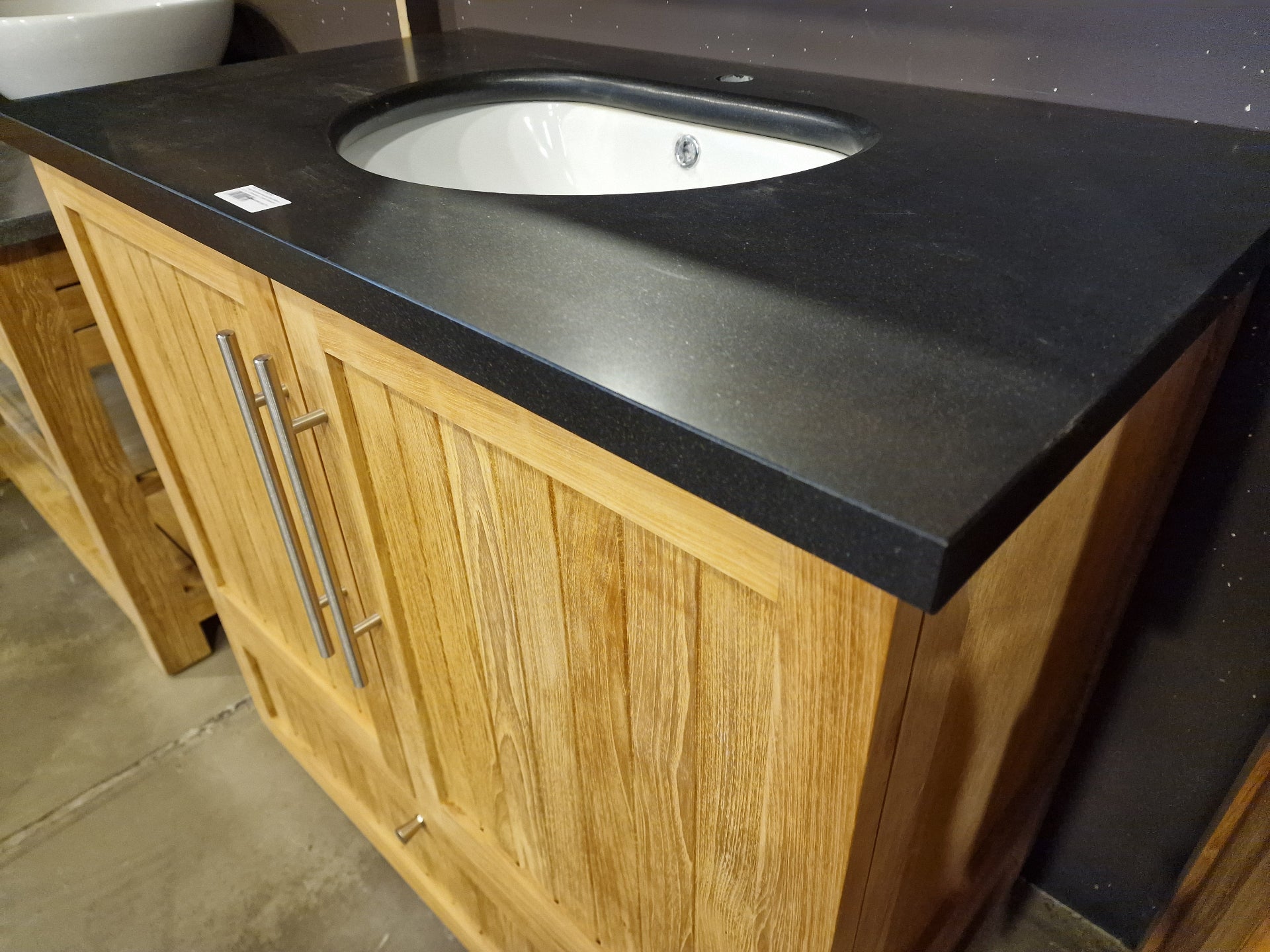 Teak Badkamermeubel New Milano + 1 Onderbouw Ovale Waskom