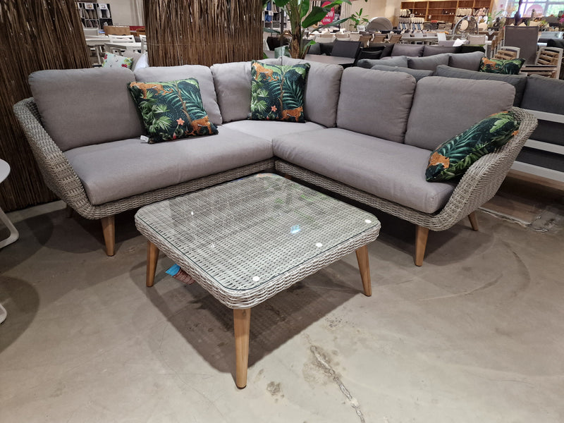 Mirabel Lounge Set Hoeklounge Natural White Grey