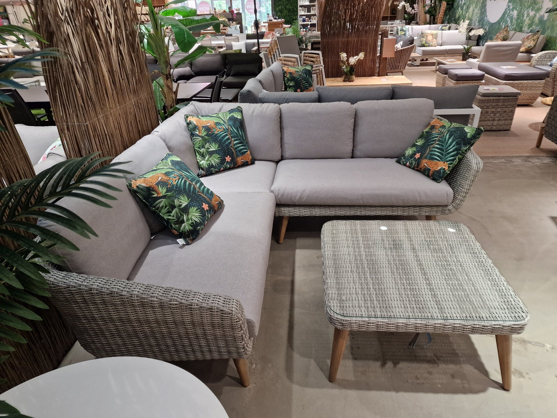 Mirabel Lounge Set Hoeklounge Natural White Grey