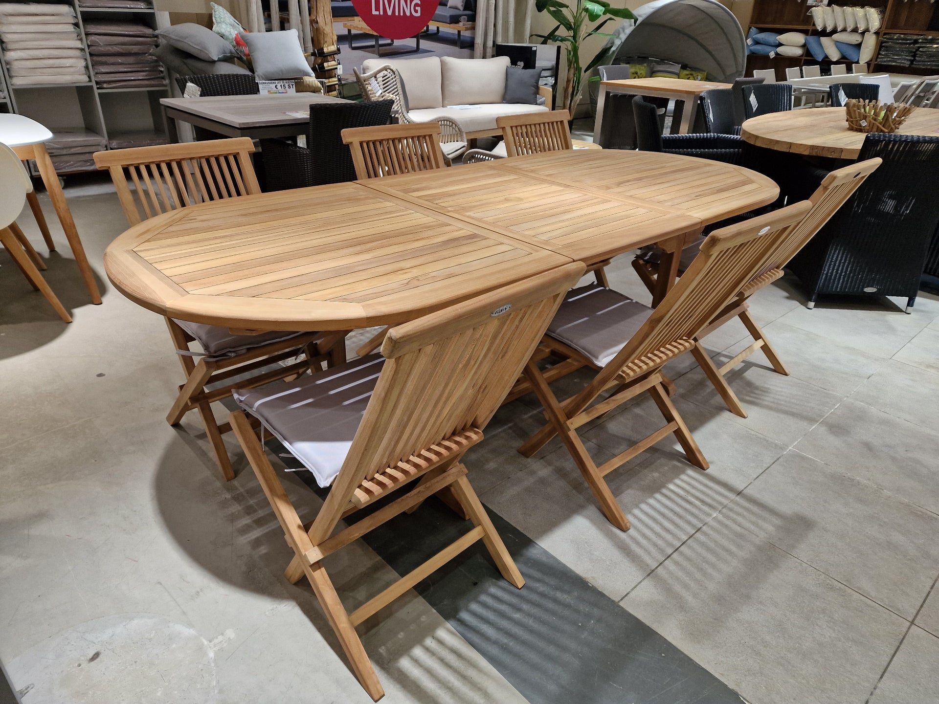 Teak Tuintafel Uitschuifbaar Ovaal - 180/240cm x 100cm