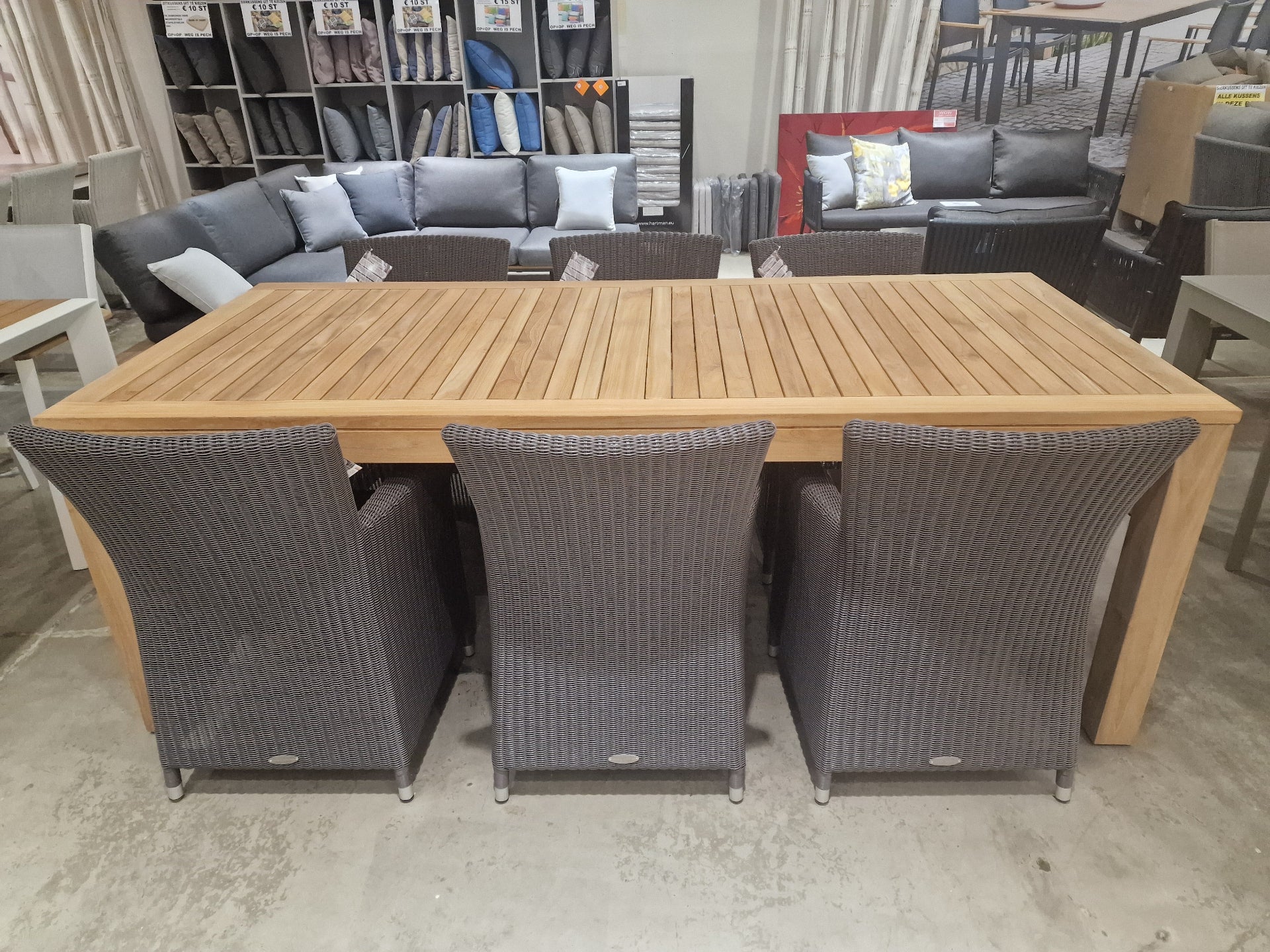 Tuintafel Vast Rechthoek Latten 5mm - 220 x 100cm