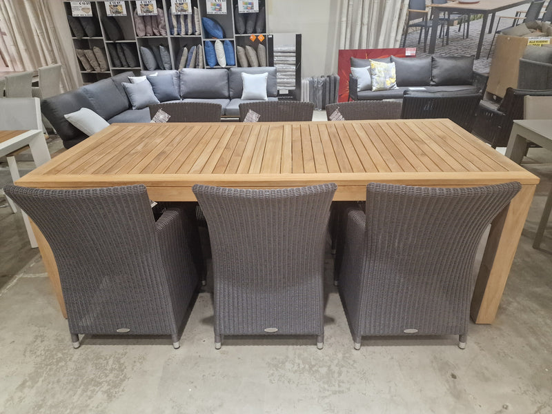 Tuintafel Vast Rechthoek Latten 5mm - 220 x 100cm