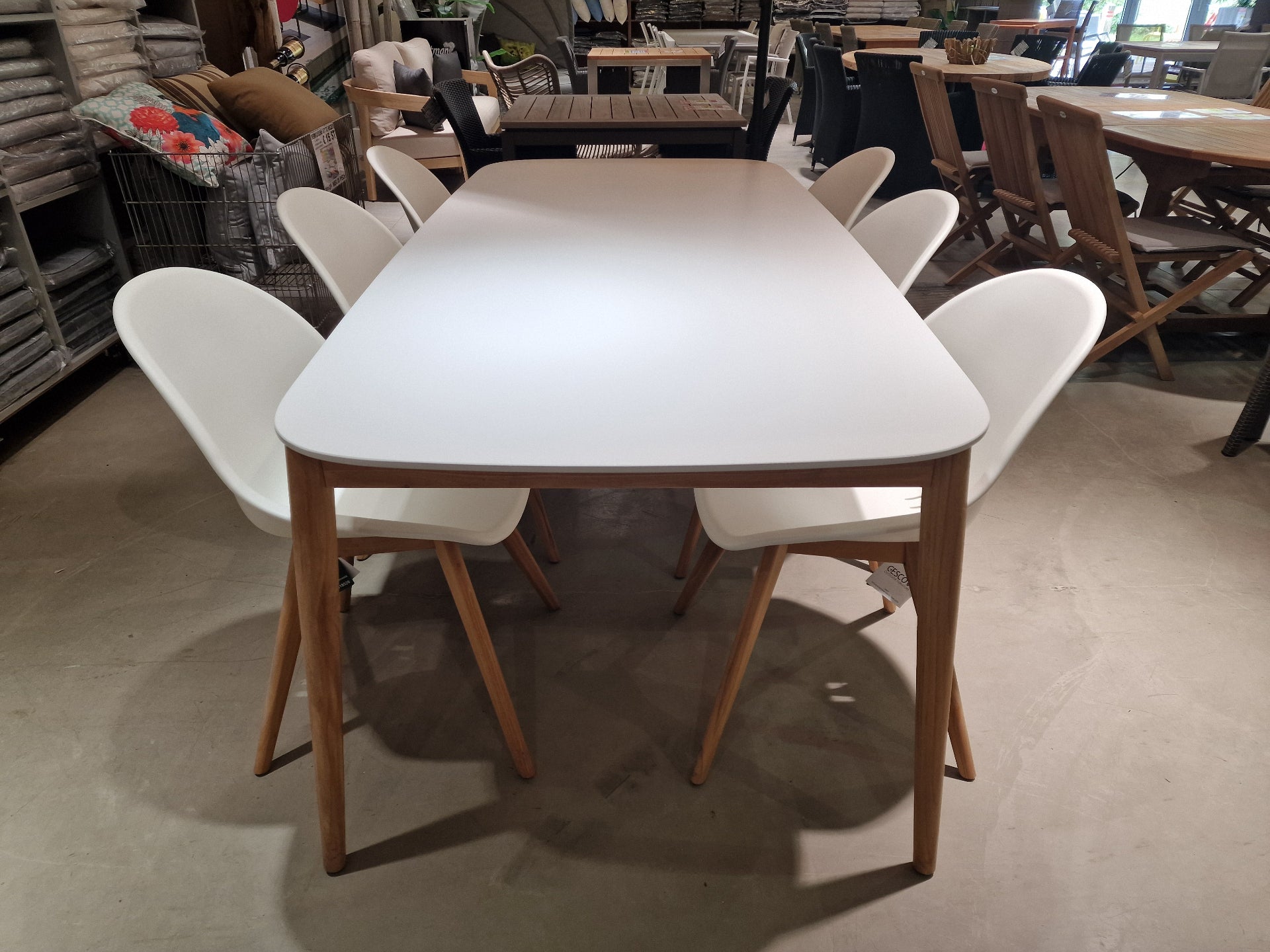 Tuintafel Helsinki White Duranit 213 x 100 x H78 cm