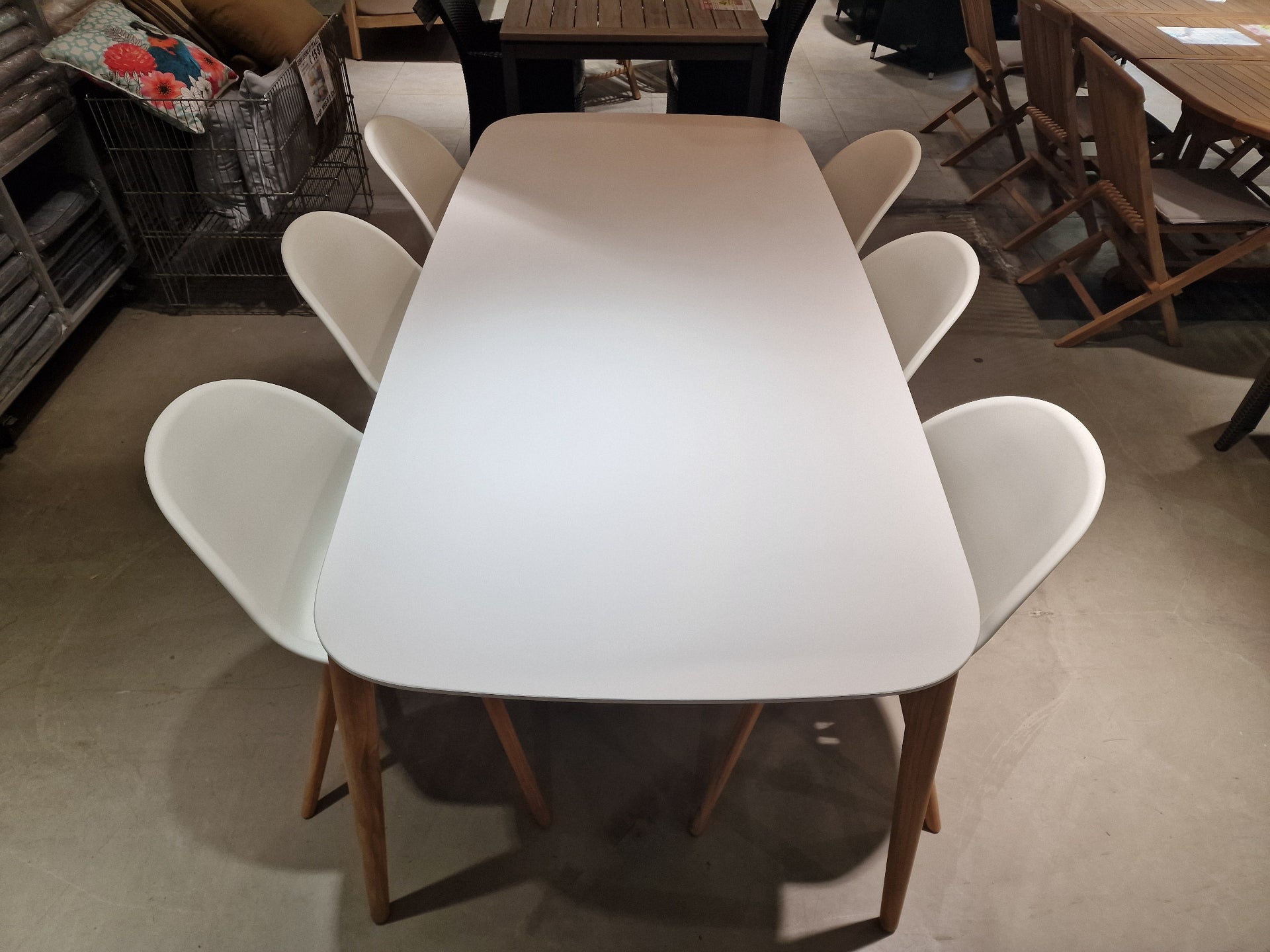 Tuintafel Helsinki White Duranit 213 x 100 x H78 cm