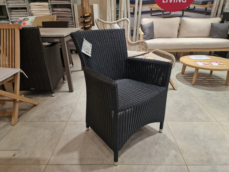 Wickerzetel Met Arm Ronde Draad Art Polycore Luxury Lounge