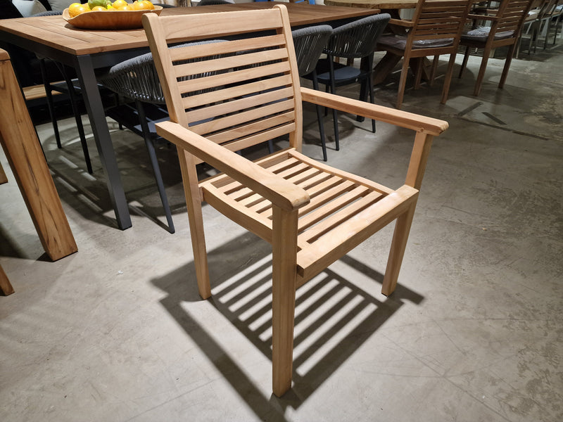 Teak Stapelstoel Tristan - Natural Teak