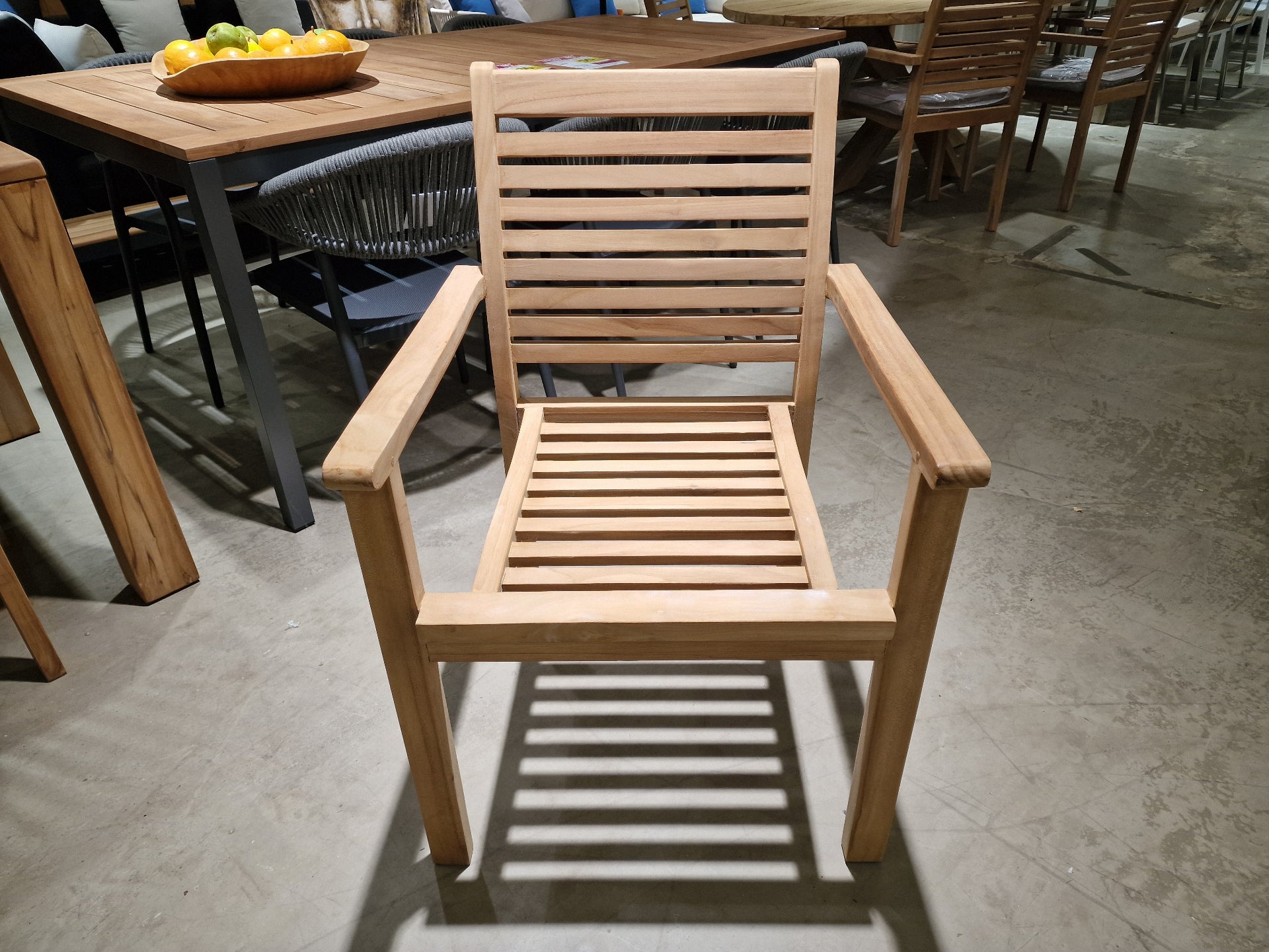 Teak Stapelstoel Tristan - Natural Teak