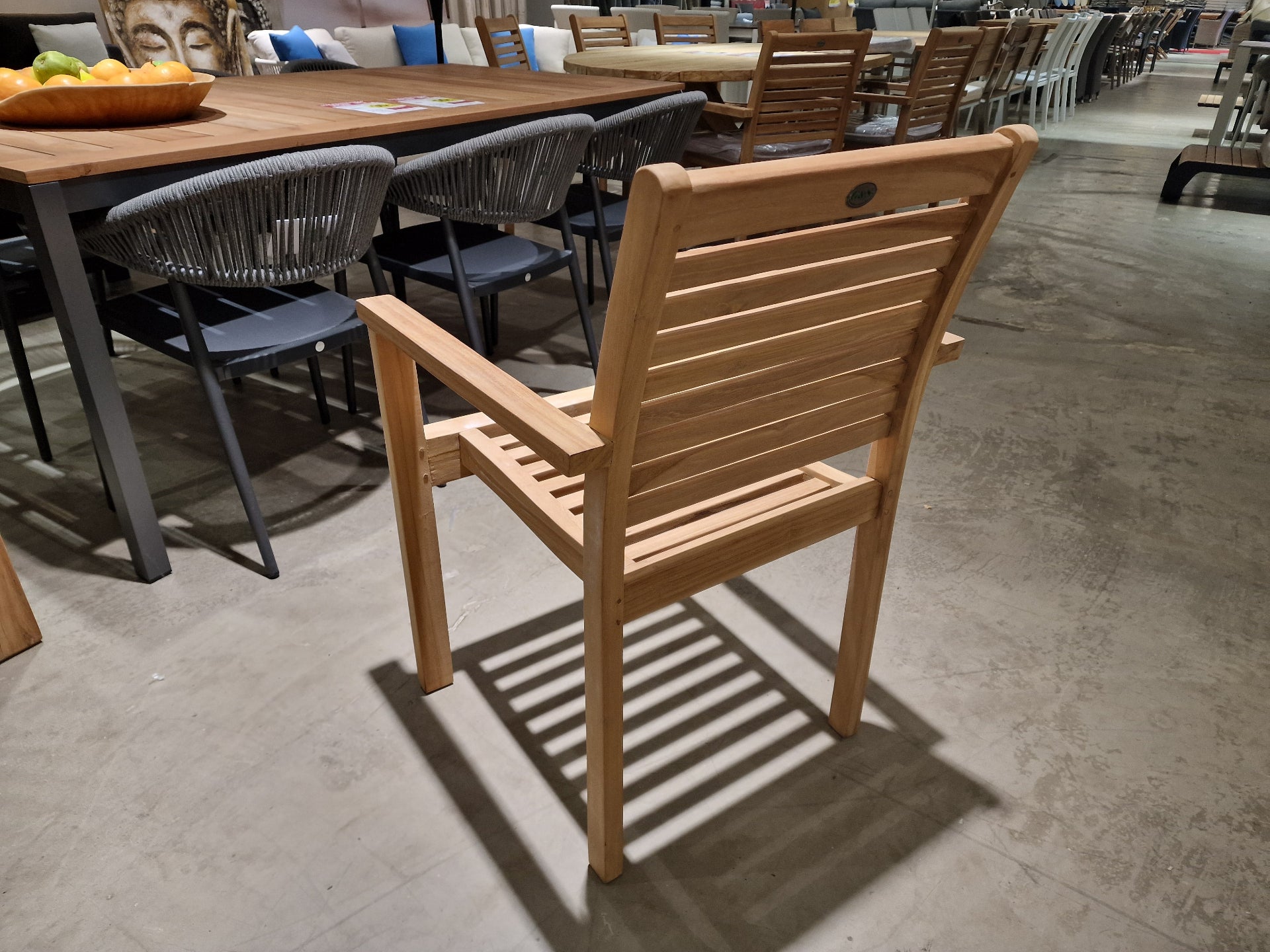 Teak Stapelstoel Tristan - Natural Teak