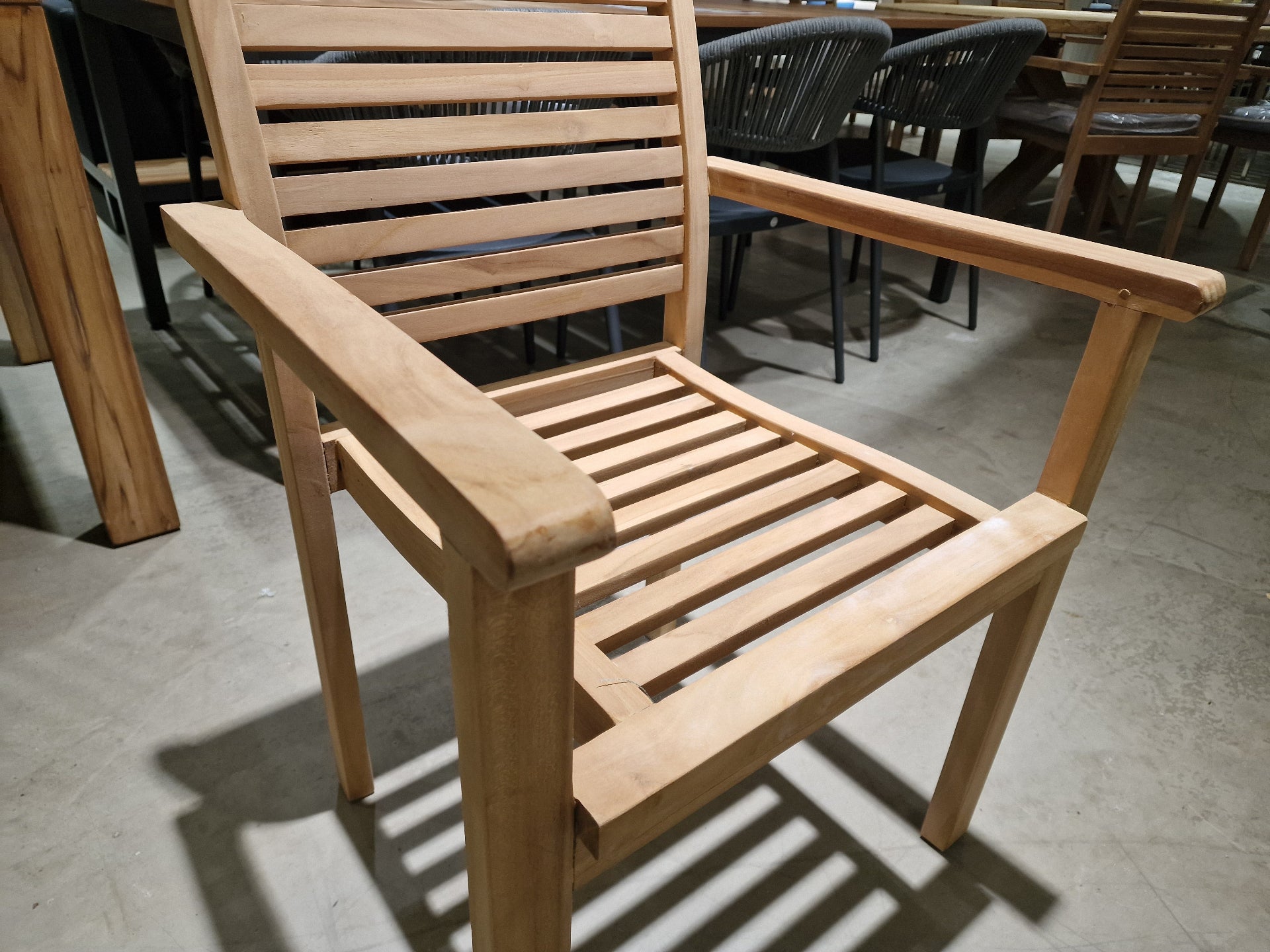 Teak Stapelstoel Tristan - Natural Teak