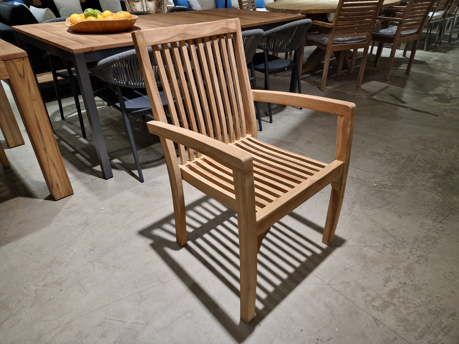 Teak Stapelstoel Kotak - Natural Teak