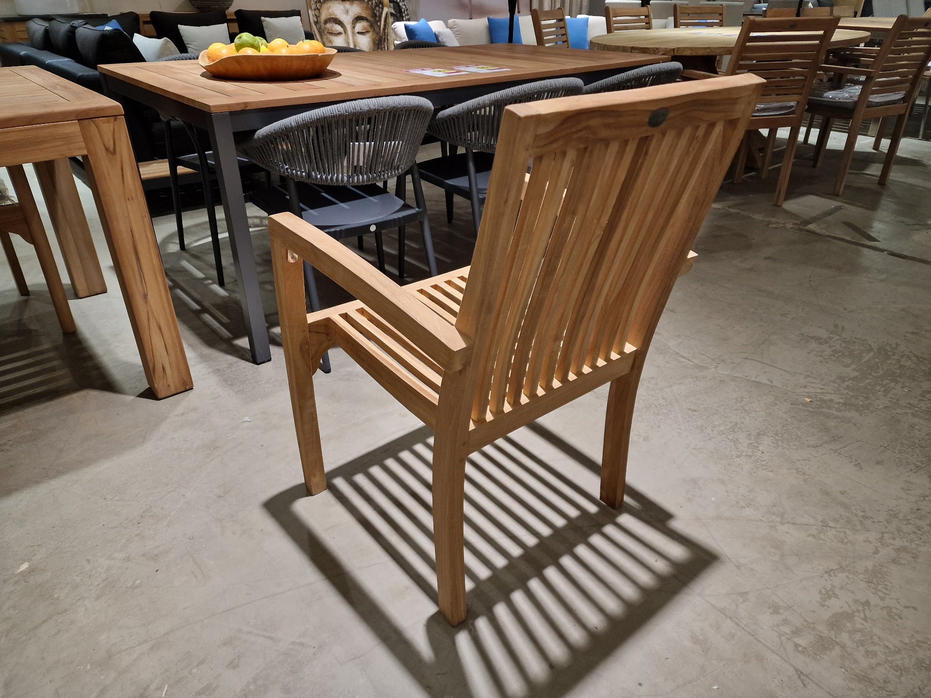 Teak Stapelstoel Kotak - Natural Teak