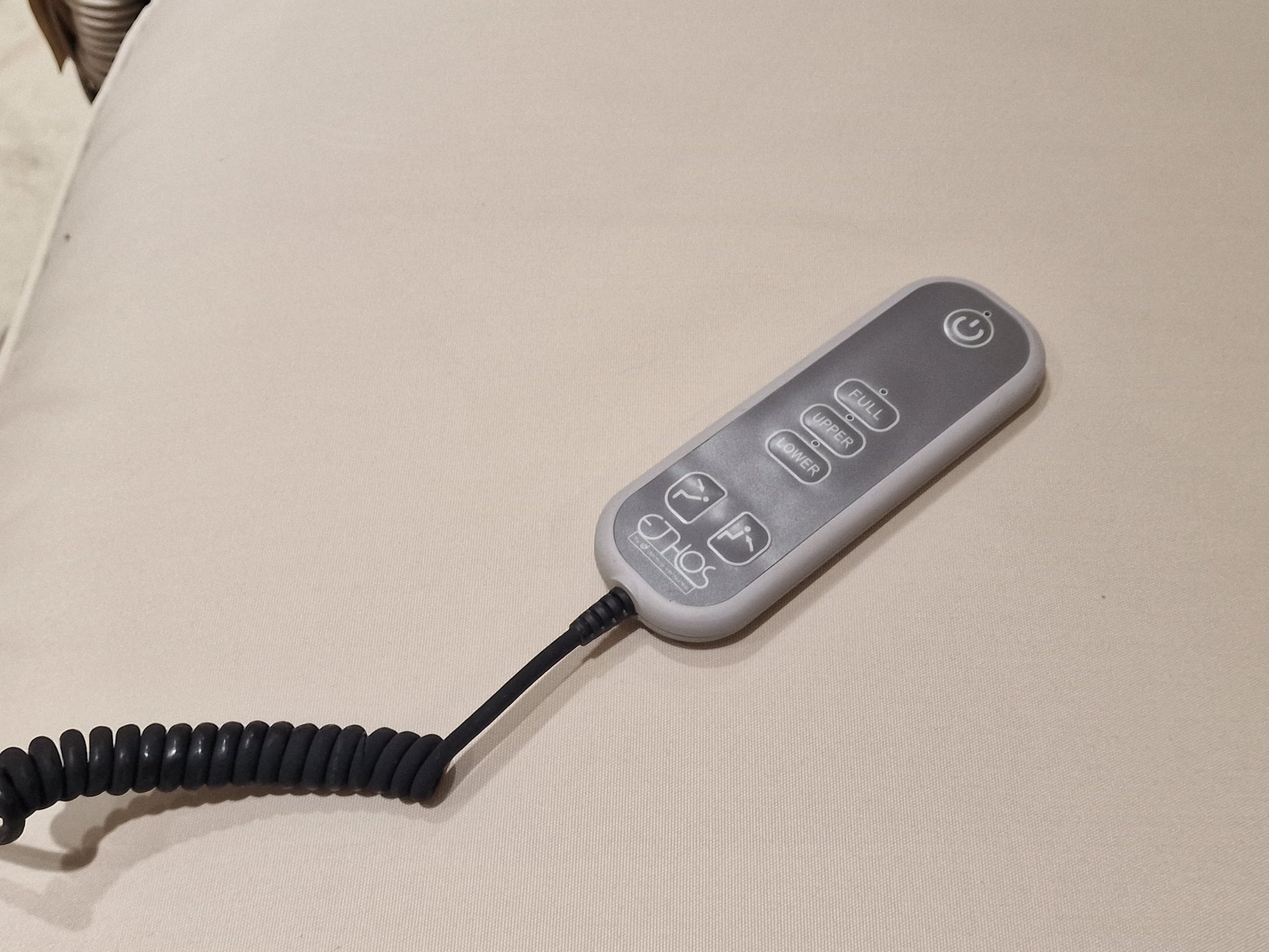 Santa Cruz Massage Ligbed Lounge XL met Zonnekap Ecru