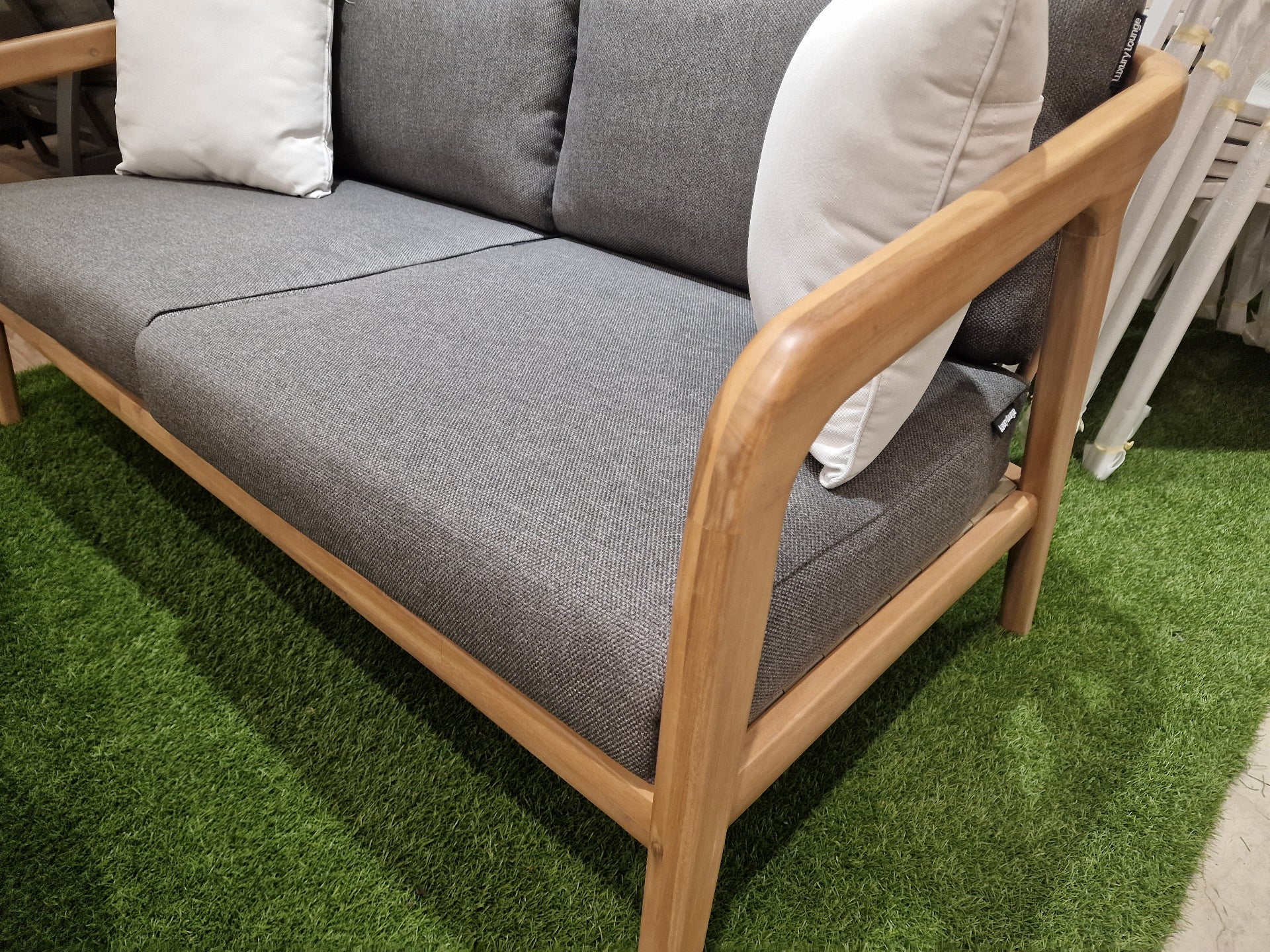 Florence Lounge Set 2-Zit + 2x 1-Zit - Acacia Light Teak Look