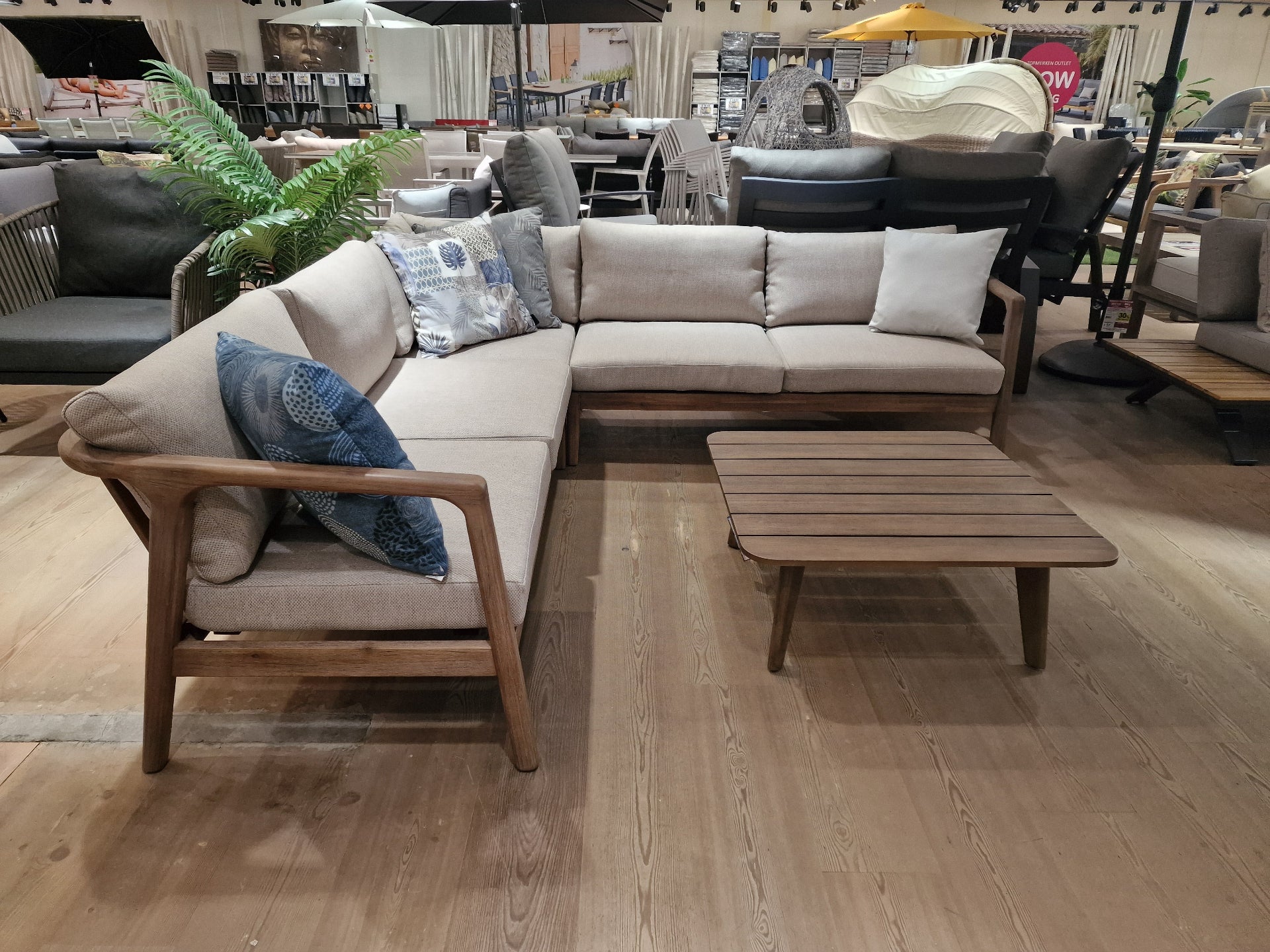 Cairo Lounge Hoekset - Acacia Walnut