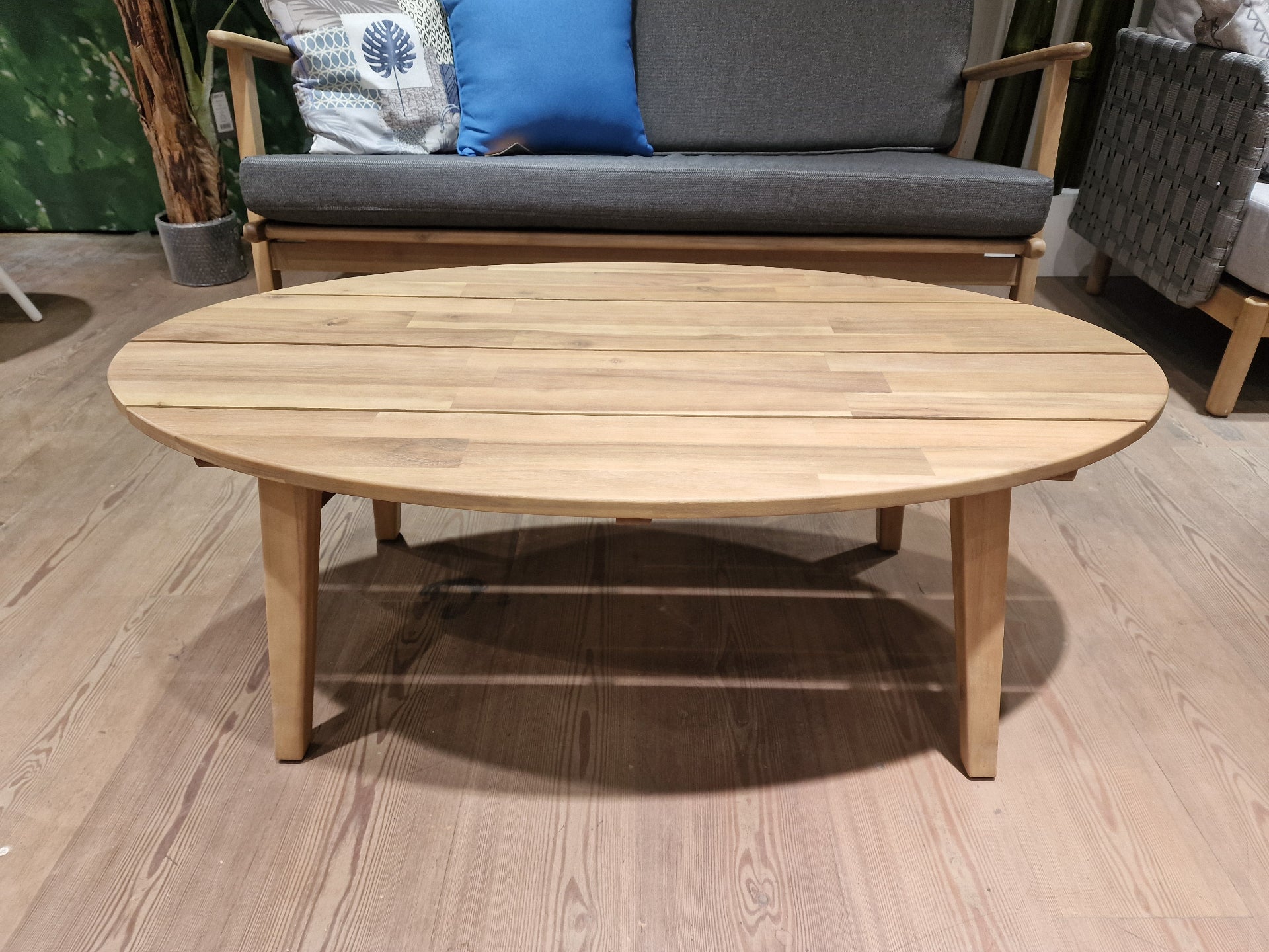 Nardo Lounge Set 2-Zit + 2x 1-Zit - Acacia Light Teak Look