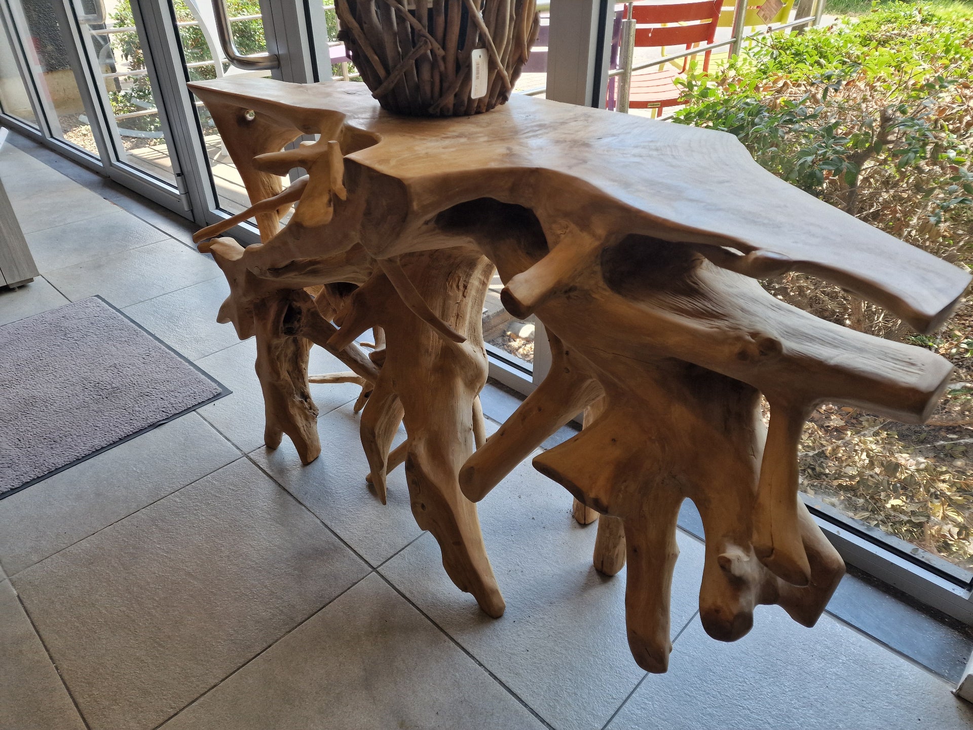 Teak Muurconsole Root Wood Erosi