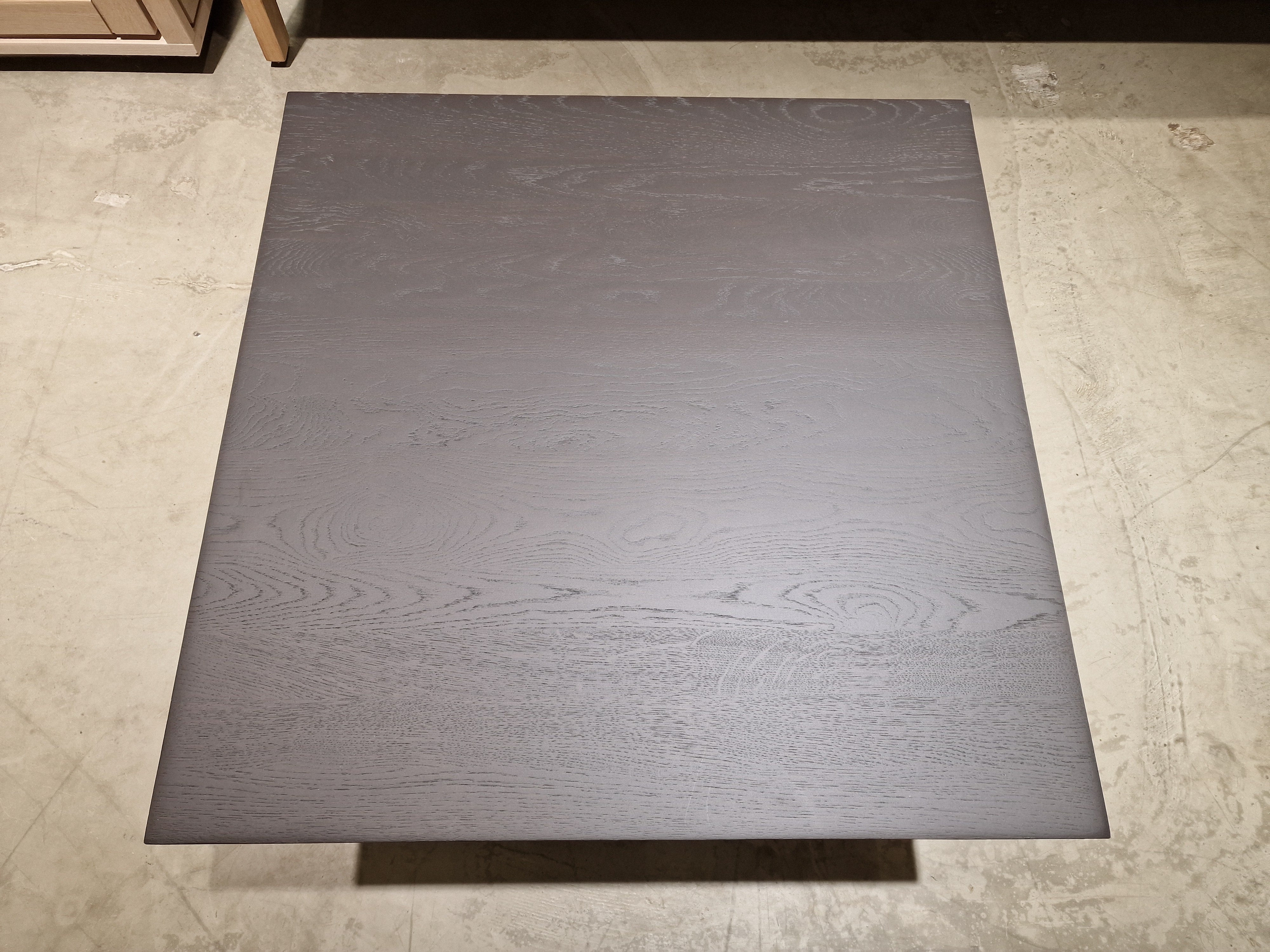Eik Salontafel Tygo Vierkant 60 x 60cm Wenge met Zwart Metalen Onderstel