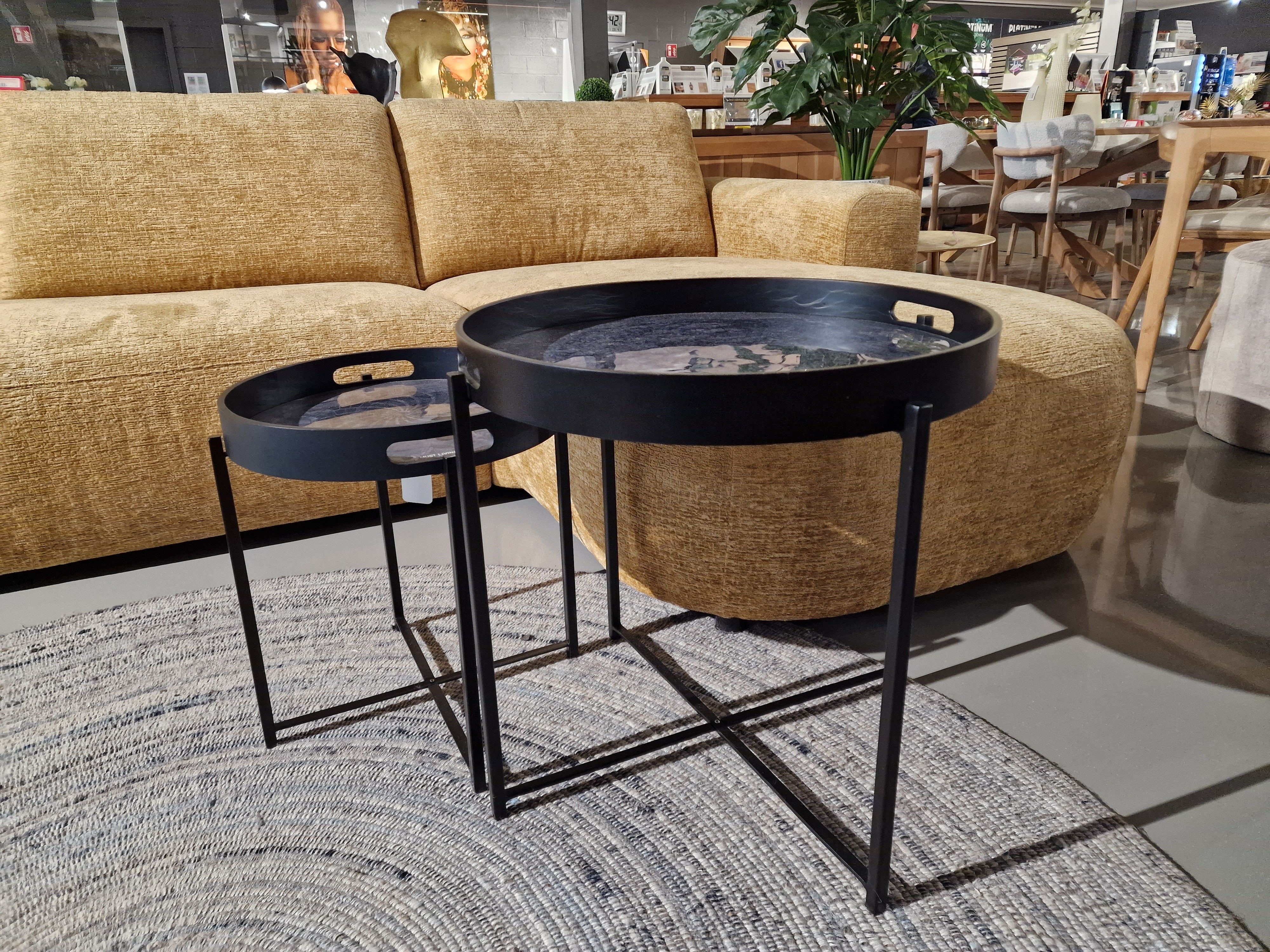 Dienblad Marrakech Small Dia 41cm x H5,5cm voor Salontafel Onderstel Small