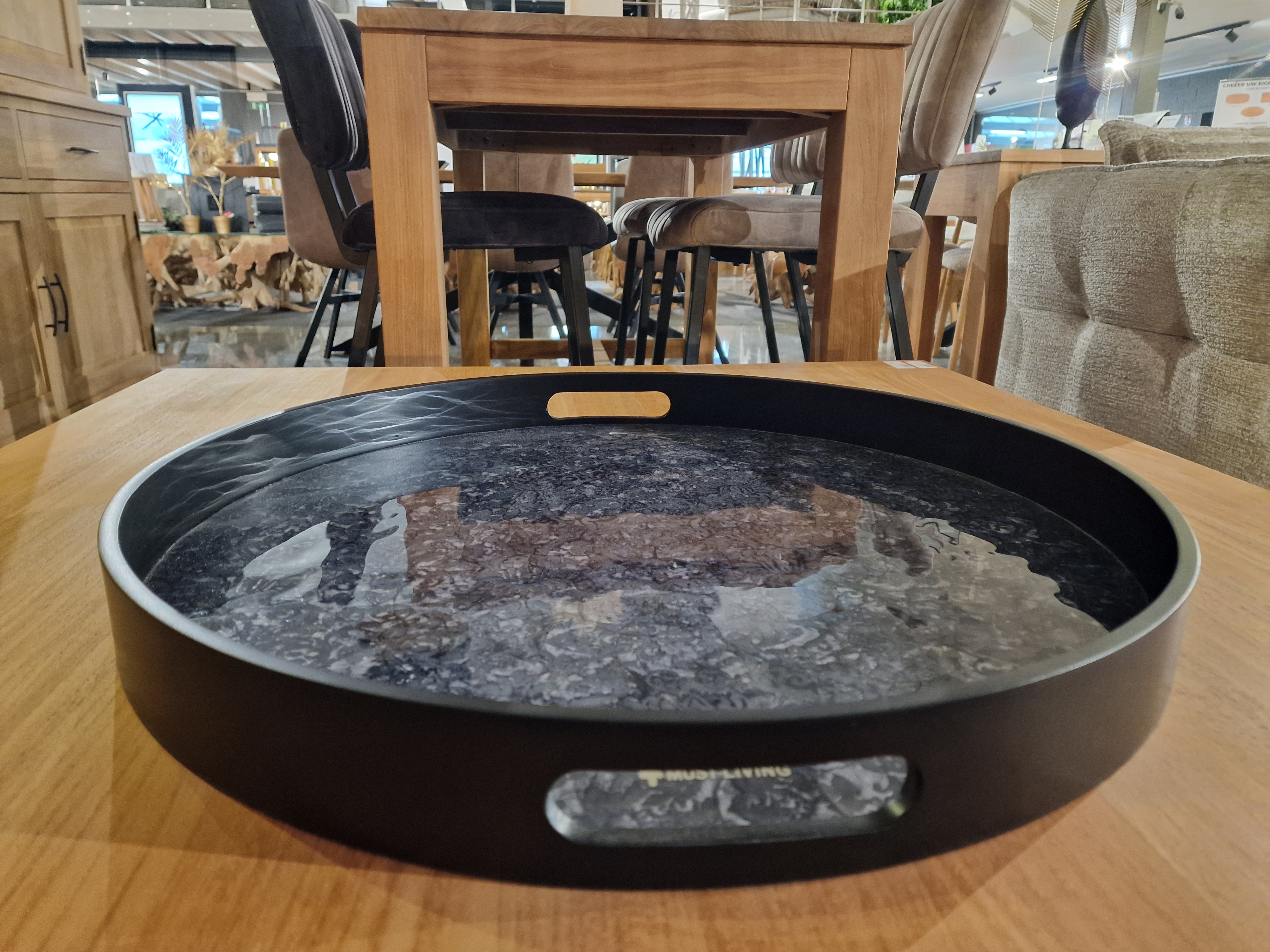 Dienblad Marrakech Medium Dia 56cm x H5,5cm voor Salontafel Onderstel Medium