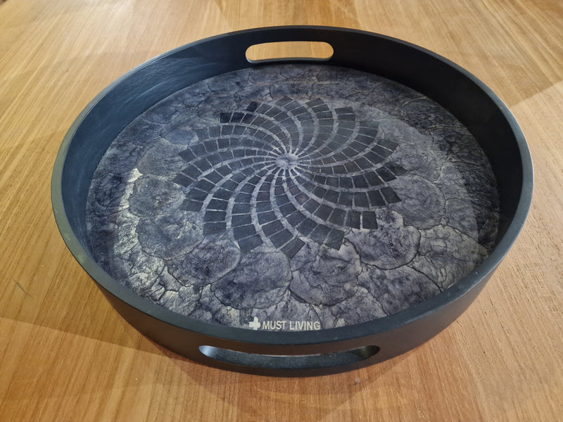 Dienblad Rihad Small Dia 41cm x H5,5cm voor Salontafel Onderstel Small