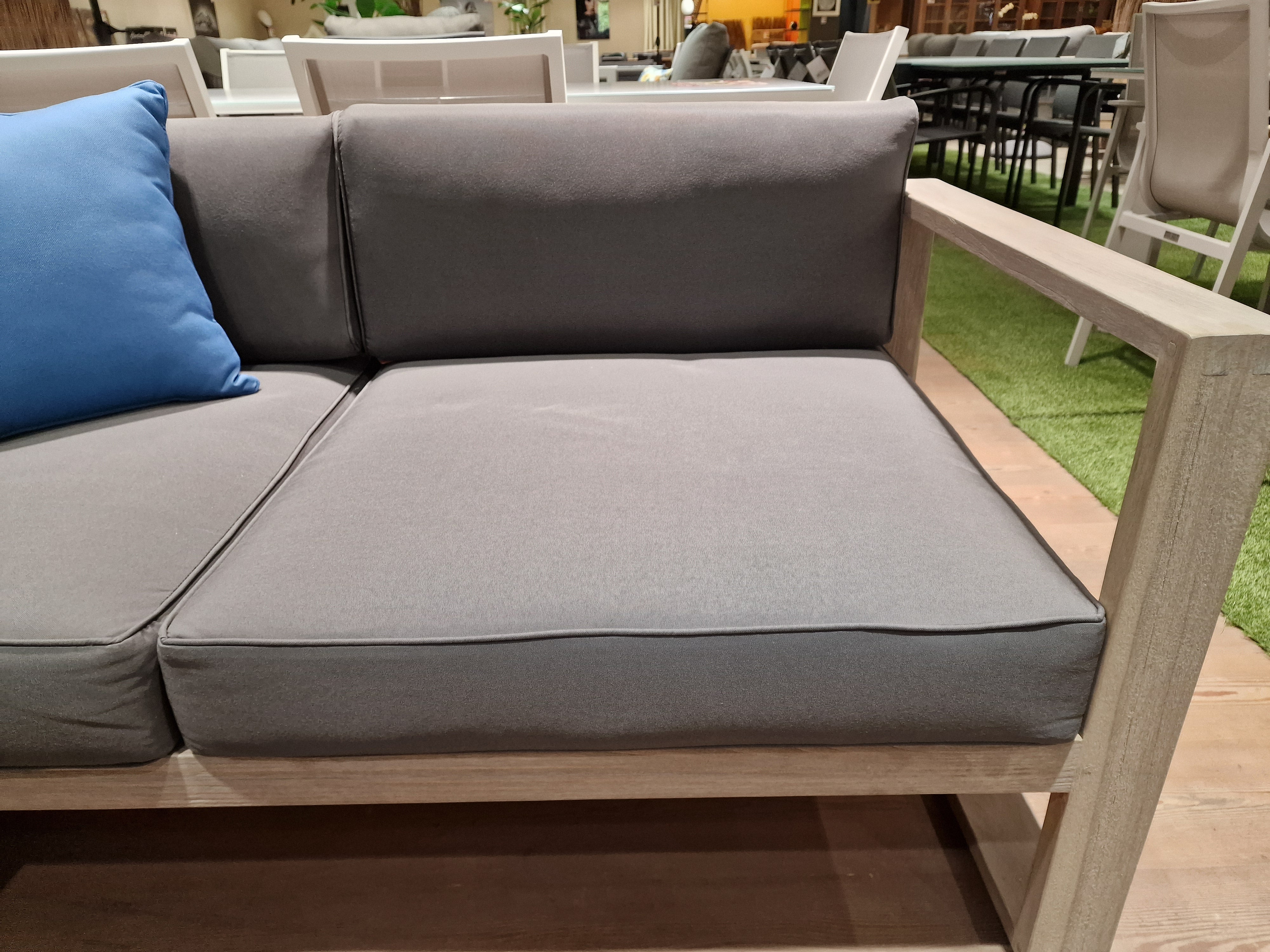 Hamilton Teak Lounge 3-zit + 2x 1-zit Club + Salontafel - Instant Grey Brushed