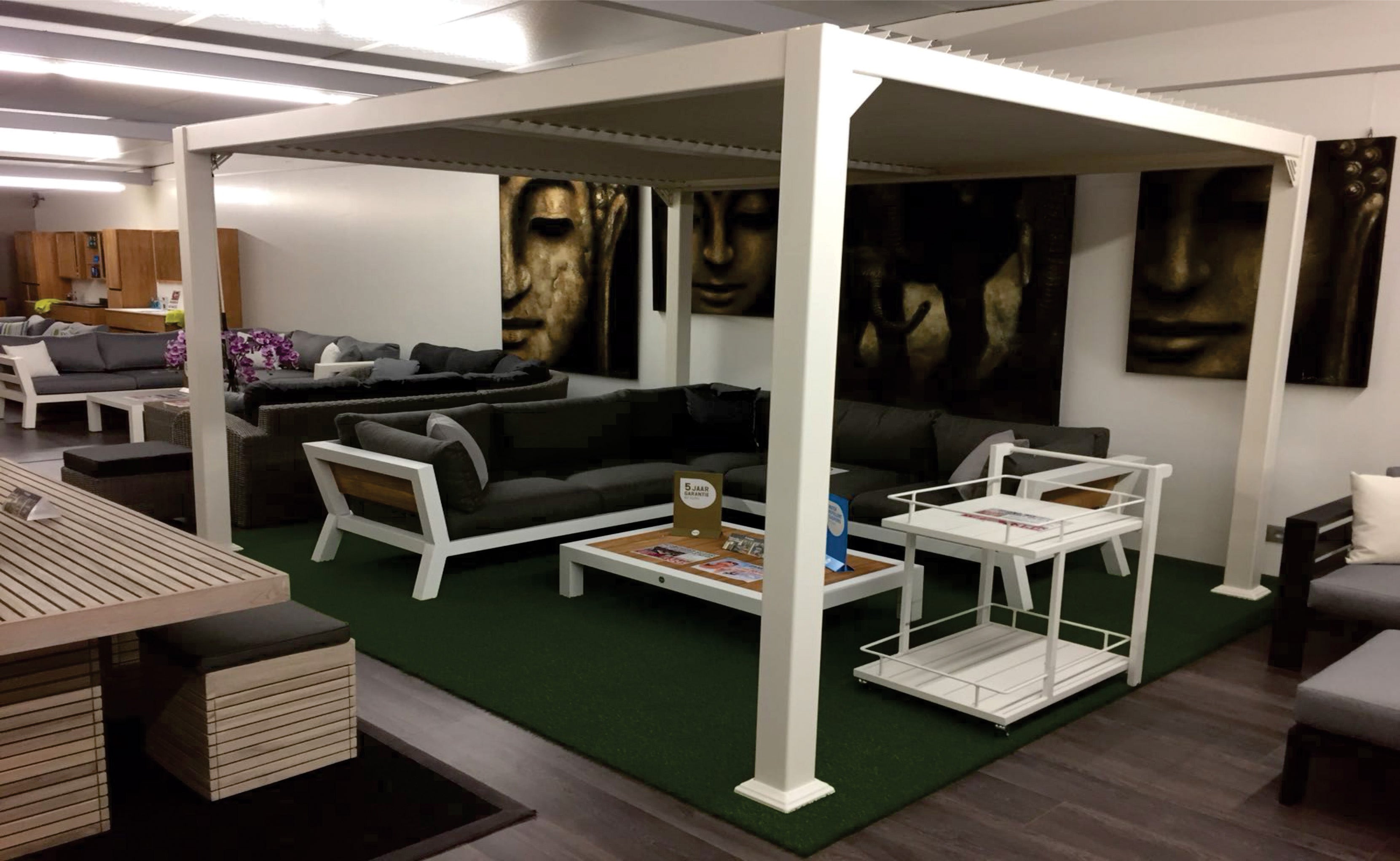 Alu Maranza Gazebo-Overkapping White Mat