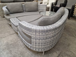 Wicker Lounge Set Scarabee Akoya Grijs met Olefin Kussens Silver