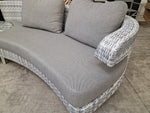 Wicker Lounge Set Scarabee Akoya Grijs met Olefin Kussens Silver