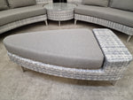 Wicker Lounge Set Scarabee Akoya Grijs met Olefin Kussens Silver