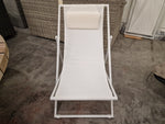 Alu Libec Transat White Mat - White Textilene