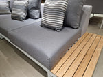 Lounge Set Hollywood Wit Mat - Licht Grijze Kussens