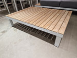 Lounge Set Hollywood Wit Mat - Licht Grijze Kussens