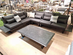 Lounge Set Palma Zwart Mat - Zwarte Kussens