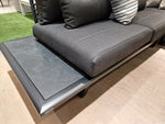 Lounge Set Palma Zwart Mat - Zwarte Kussens