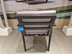 Alu Tuinstoel Antibes Charcoal Mat Alu + Jute Kussen Zit en Rug + Teak Armleuning