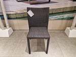 Ergo Stapelbare Wickerstoel Zonder Arm Platte Draad Java Brown Polypeel