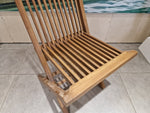 Tuinstoel Classic Vouwstoel Waterbased Natural 47 x 61 x H90 cm - Exceller